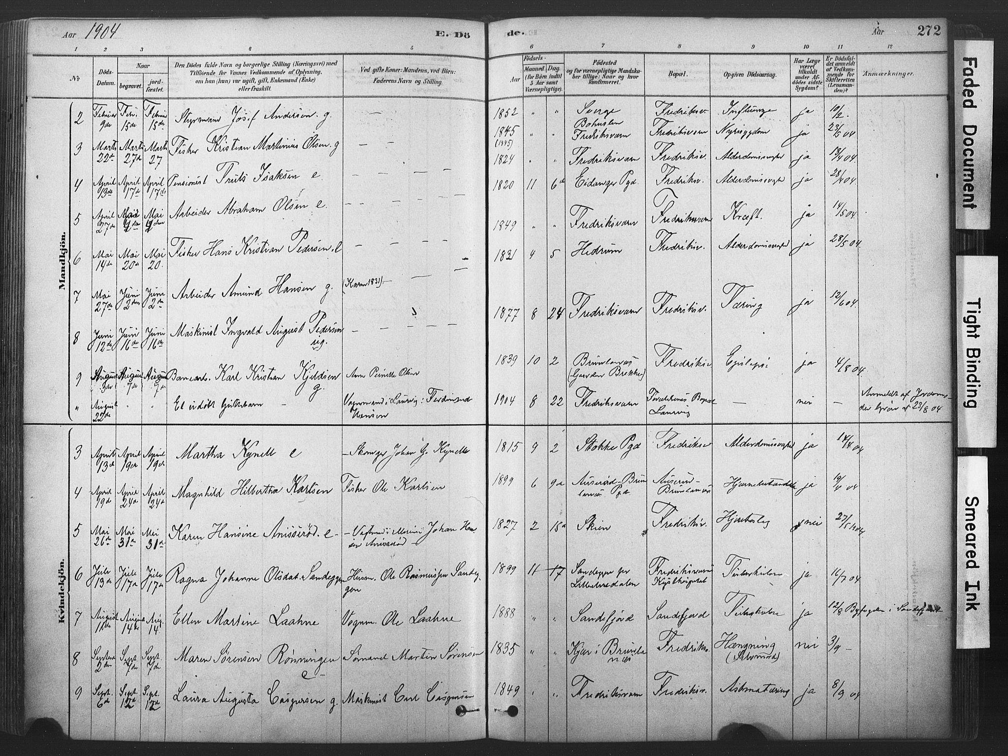 Stavern kirkebøker, SAKO/A-318/F/Fa/L0008: Parish register (official) no. 8, 1878-1905, p. 272