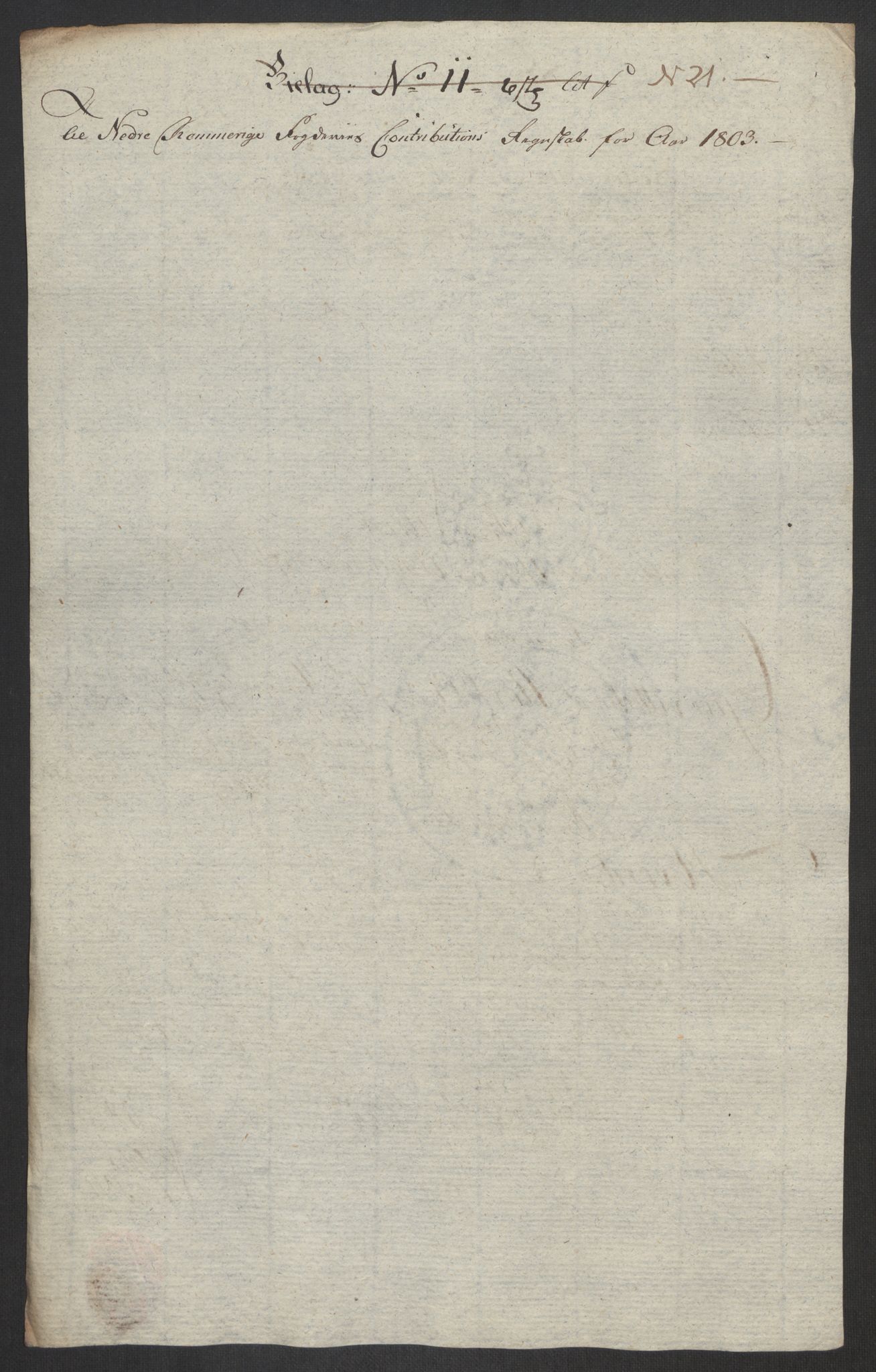 Rentekammeret inntil 1814, Reviderte regnskaper, Fogderegnskap, RA/EA-4092/R11/L0679: Fogderegnskap Nedre Romerike, 1803, p. 100