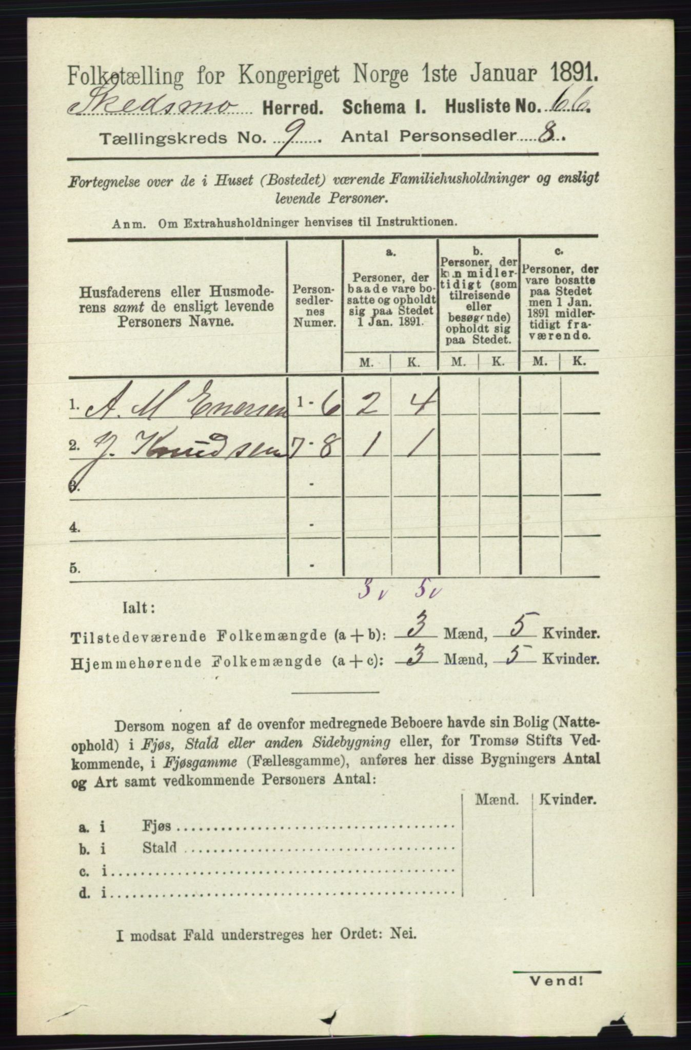 RA, 1891 census for 0231 Skedsmo, 1891, p. 5090