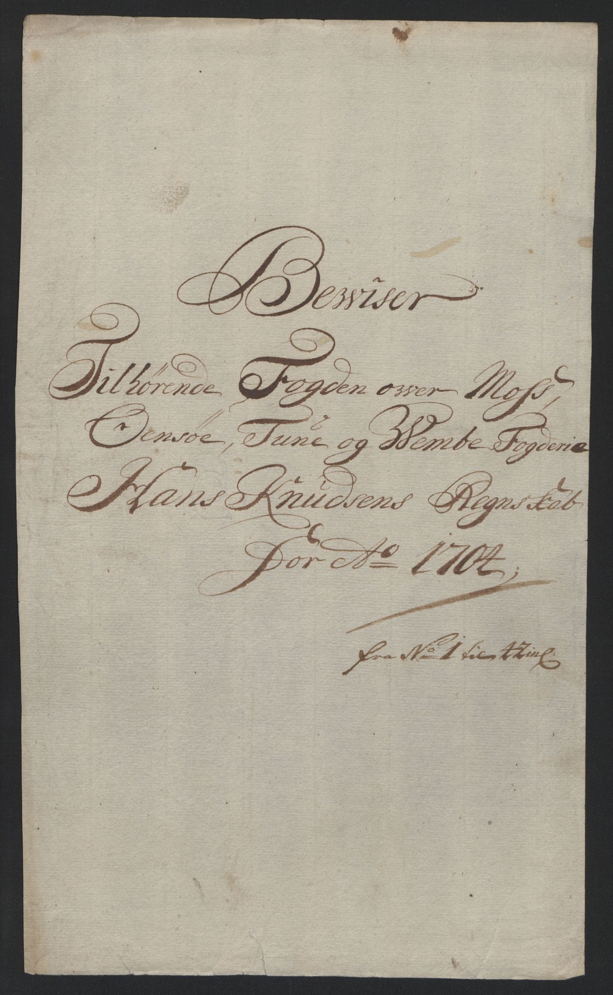 Rentekammeret inntil 1814, Reviderte regnskaper, Fogderegnskap, AV/RA-EA-4092/R04/L0132: Fogderegnskap Moss, Onsøy, Tune, Veme og Åbygge, 1703-1704, p. 377