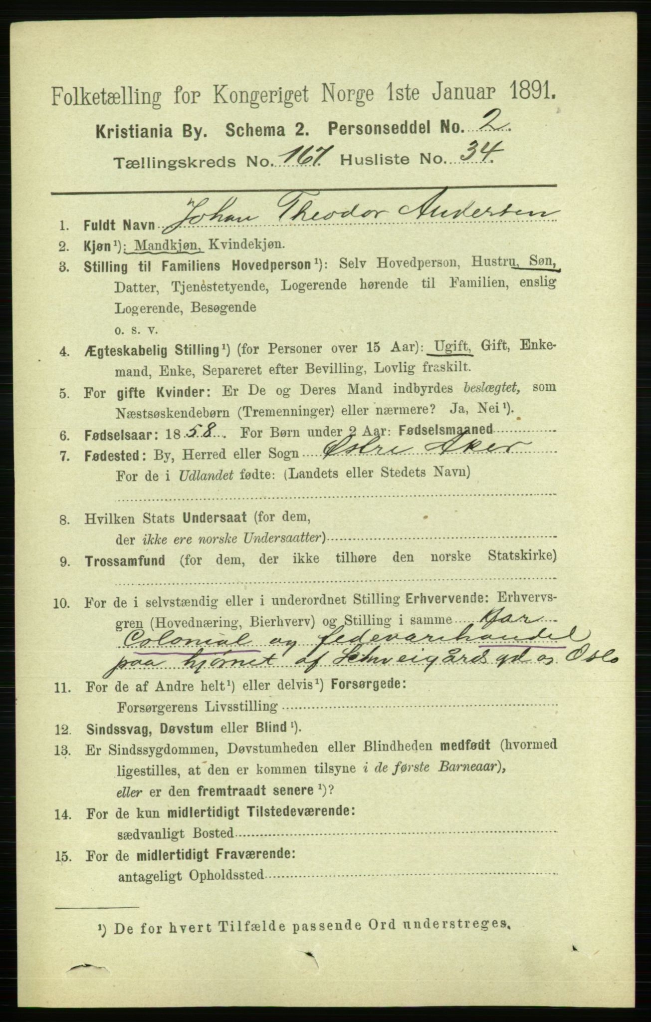 RA, 1891 census for 0301 Kristiania, 1891, p. 98019