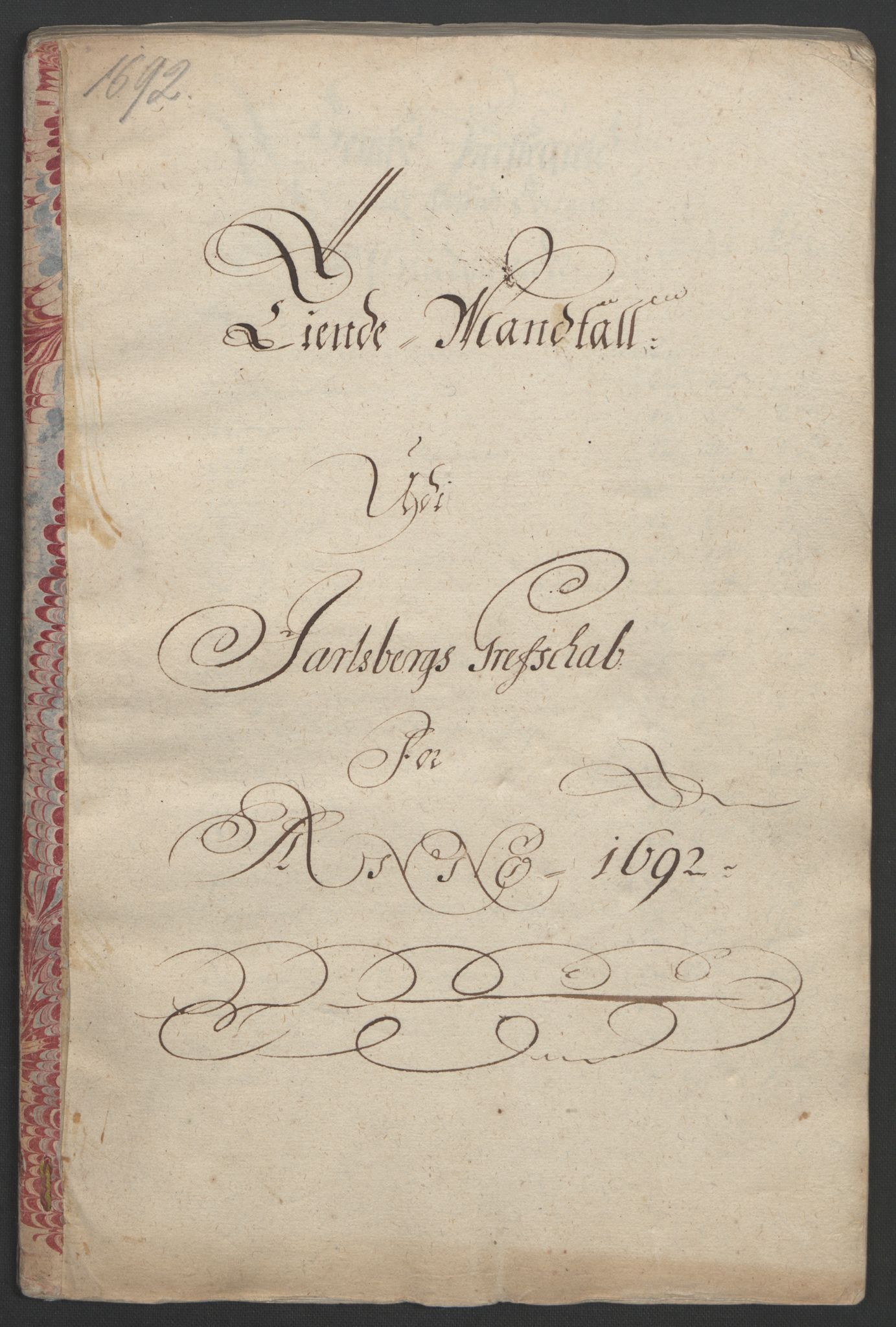 Rentekammeret inntil 1814, Reviderte regnskaper, Fogderegnskap, AV/RA-EA-4092/R32/L1865: Fogderegnskap Jarlsberg grevskap, 1692, p. 364