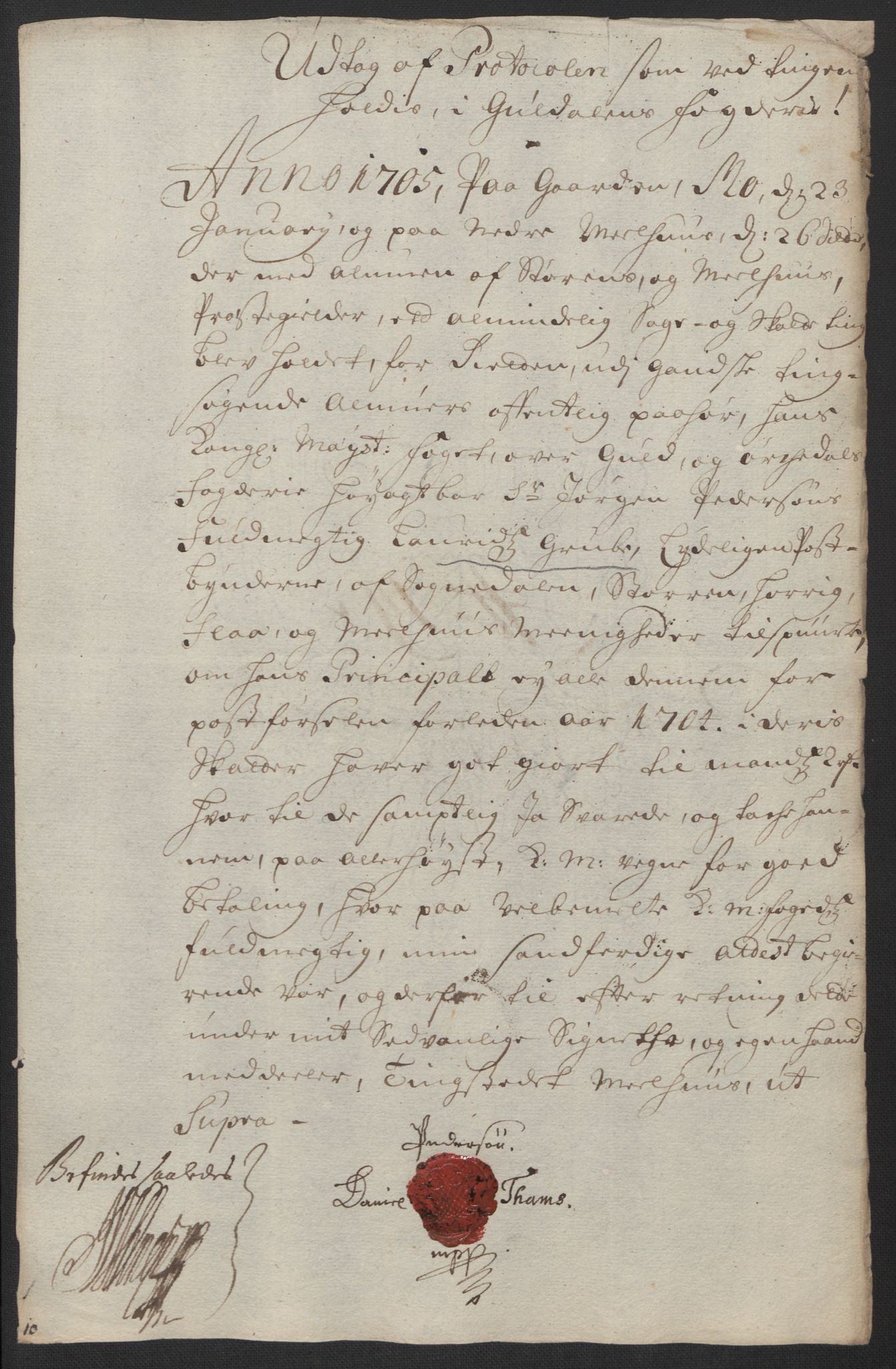 Rentekammeret inntil 1814, Reviderte regnskaper, Fogderegnskap, AV/RA-EA-4092/R60/L3954: Fogderegnskap Orkdal og Gauldal, 1704, p. 406