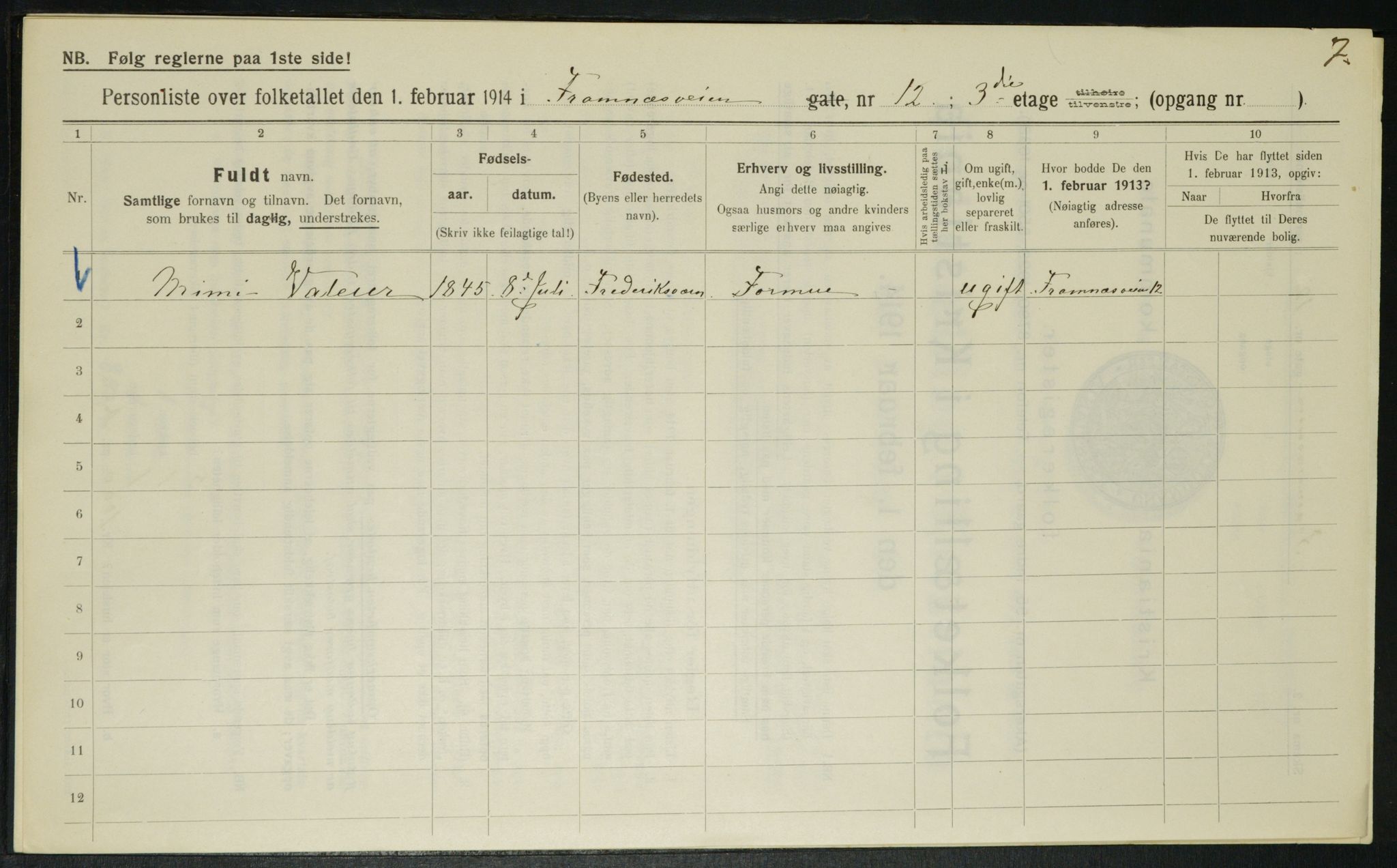 OBA, Municipal Census 1914 for Kristiania, 1914, p. 25628