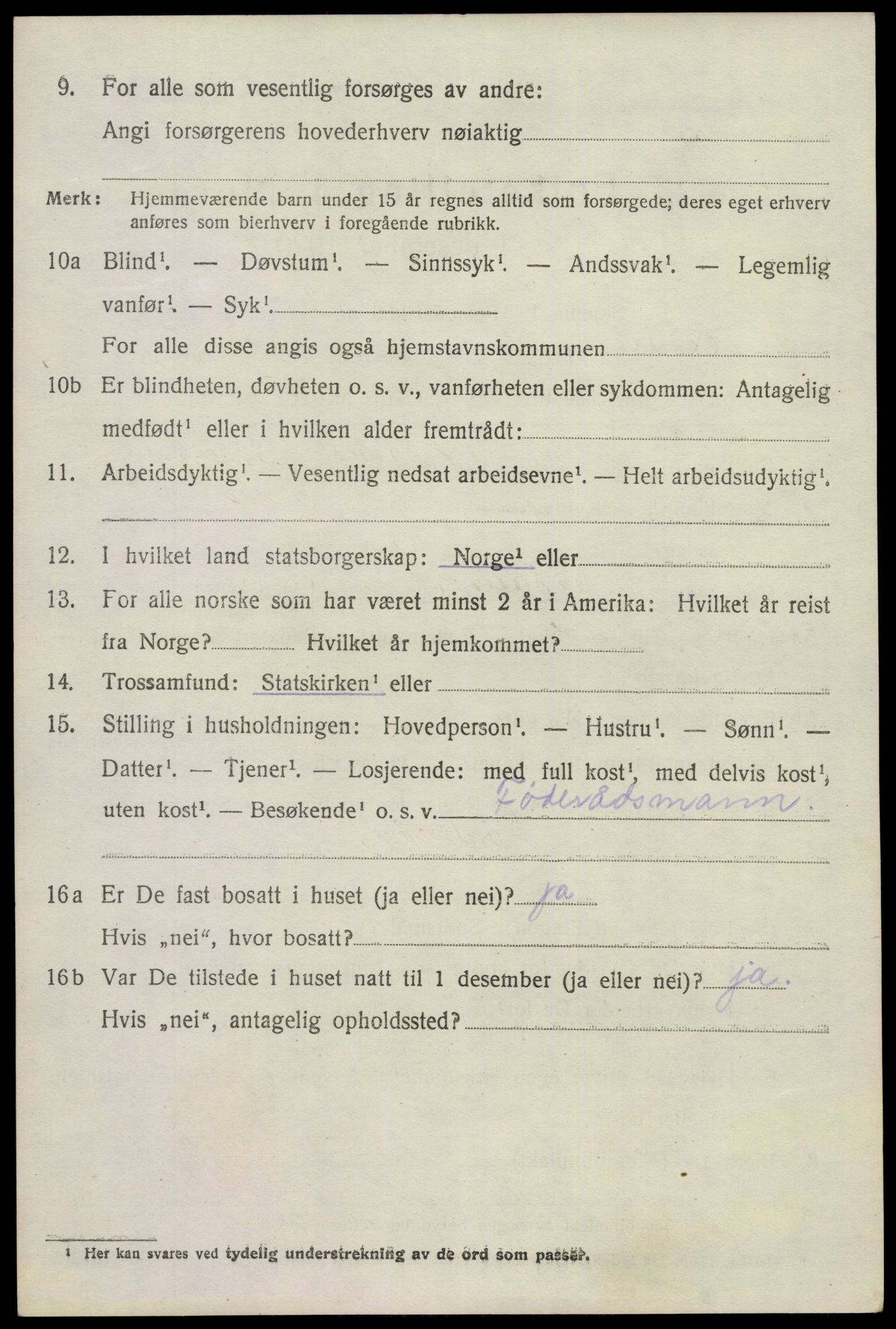 SAKO, 1920 census for Eidanger, 1920, p. 5013