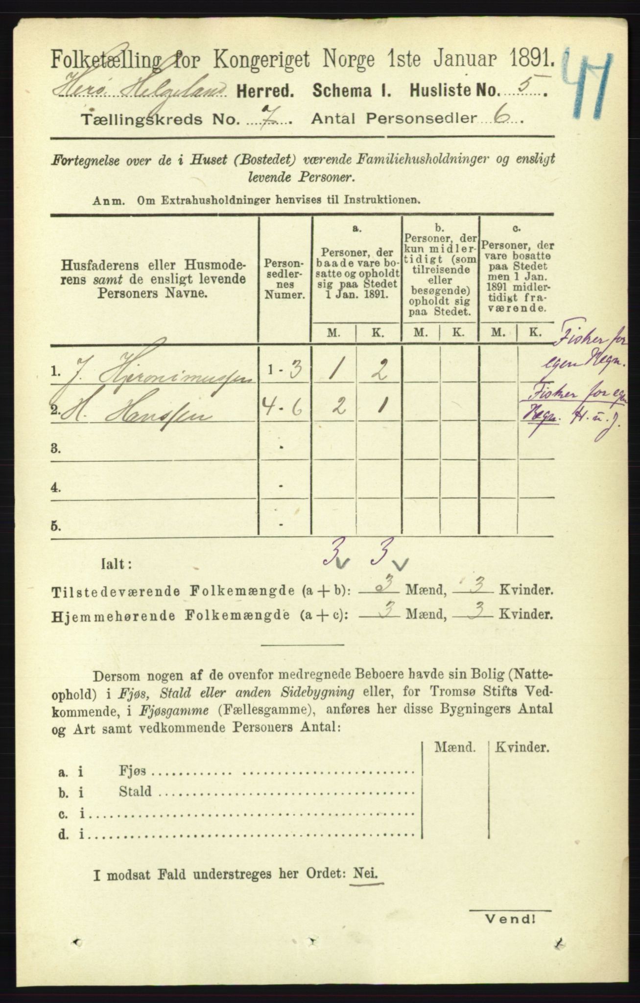 RA, 1891 census for 1818 Herøy, 1891, p. 2211