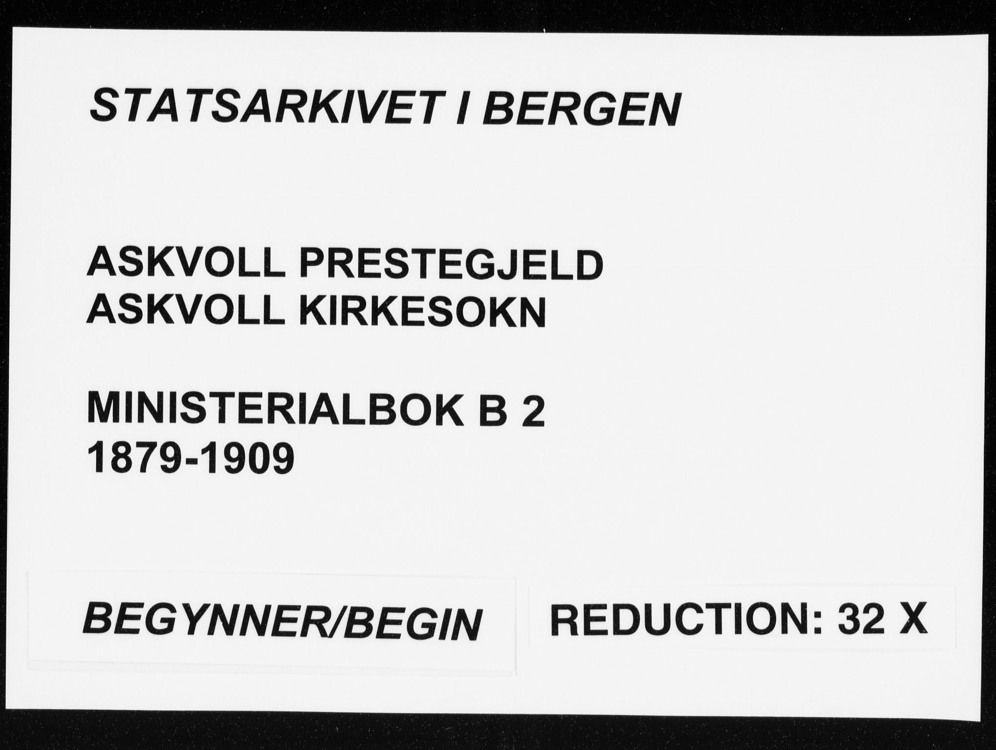 Askvoll sokneprestembete, SAB/A-79501/H/Haa/Haab/L0002: Parish register (official) no. B 2, 1879-1909