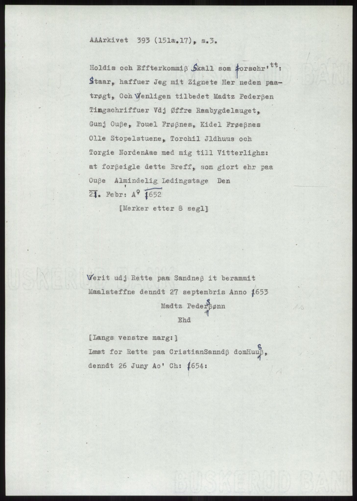 Samlinger til kildeutgivelse, Diplomavskriftsamlingen, AV/RA-EA-4053/H/Ha, p. 1272