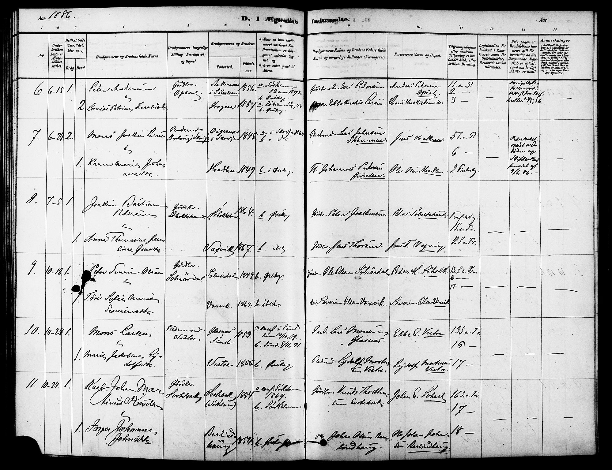 Ministerialprotokoller, klokkerbøker og fødselsregistre - Møre og Romsdal, AV/SAT-A-1454/522/L0315: Parish register (official) no. 522A10, 1878-1890