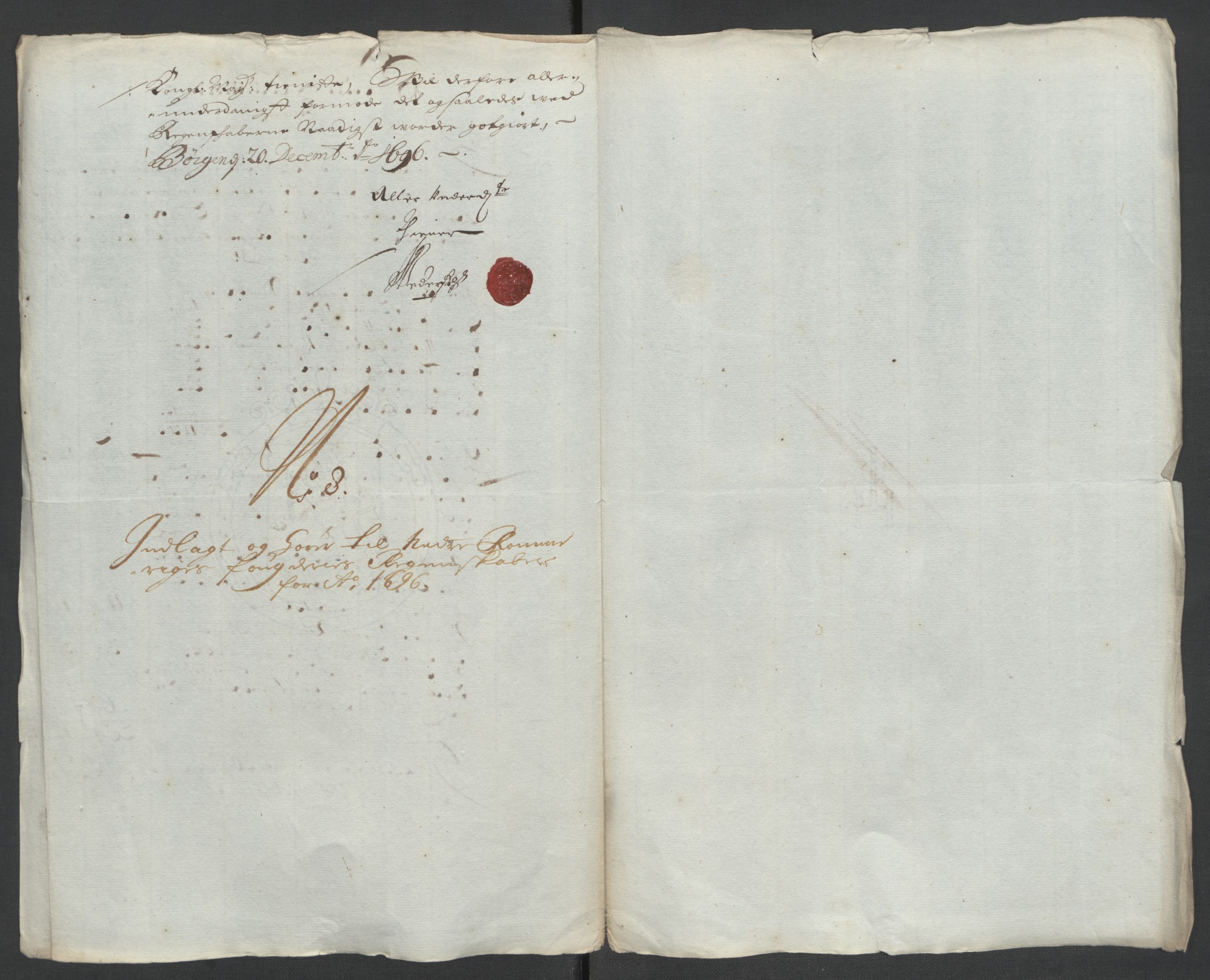 Rentekammeret inntil 1814, Reviderte regnskaper, Fogderegnskap, AV/RA-EA-4092/R11/L0580: Fogderegnskap Nedre Romerike, 1696-1697, p. 181