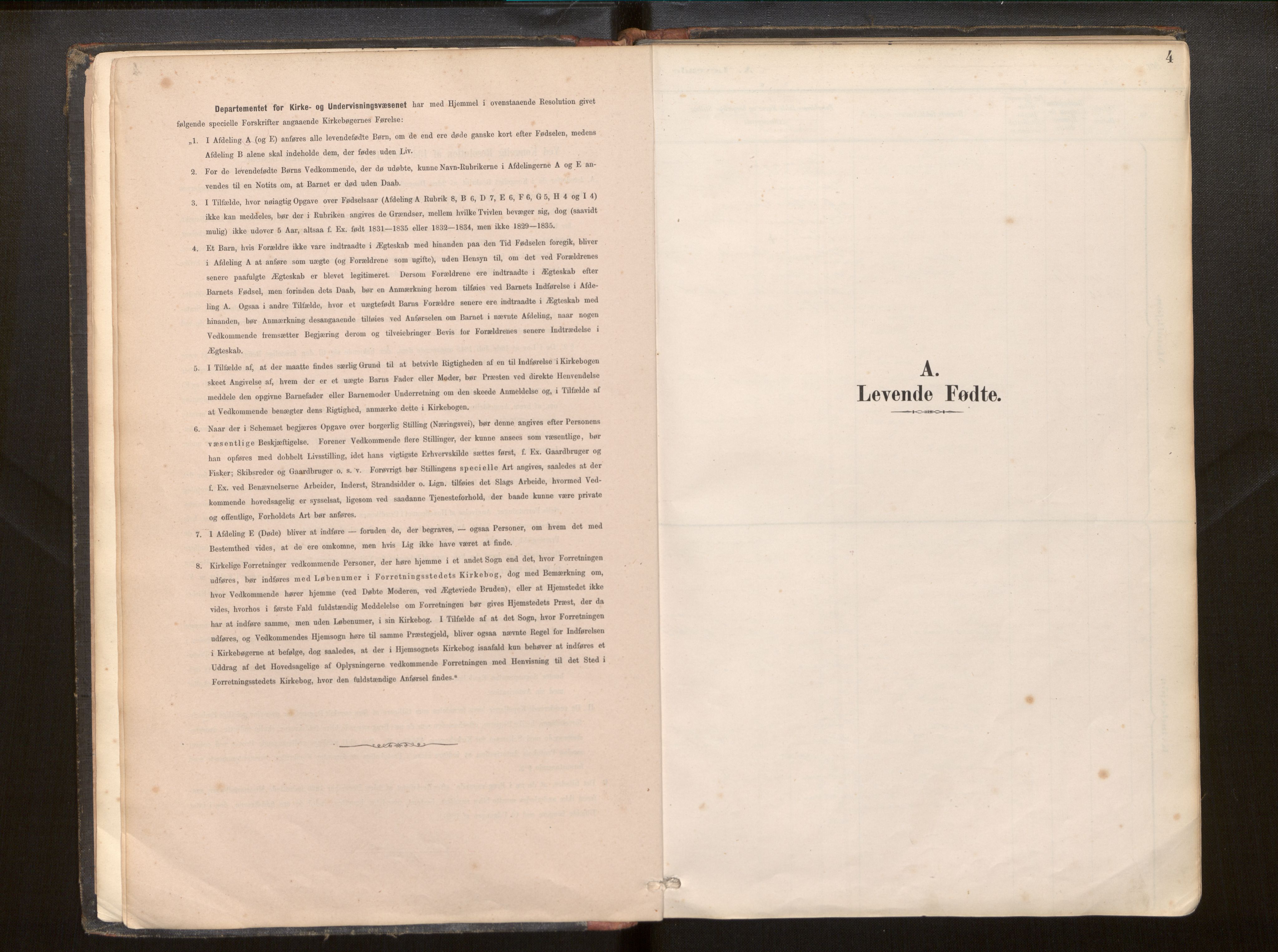 Hafslo sokneprestembete, SAB/A-80301/H/Haa/Haac/L0001: Parish register (official) no. C 1, 1886-1944, p. 4