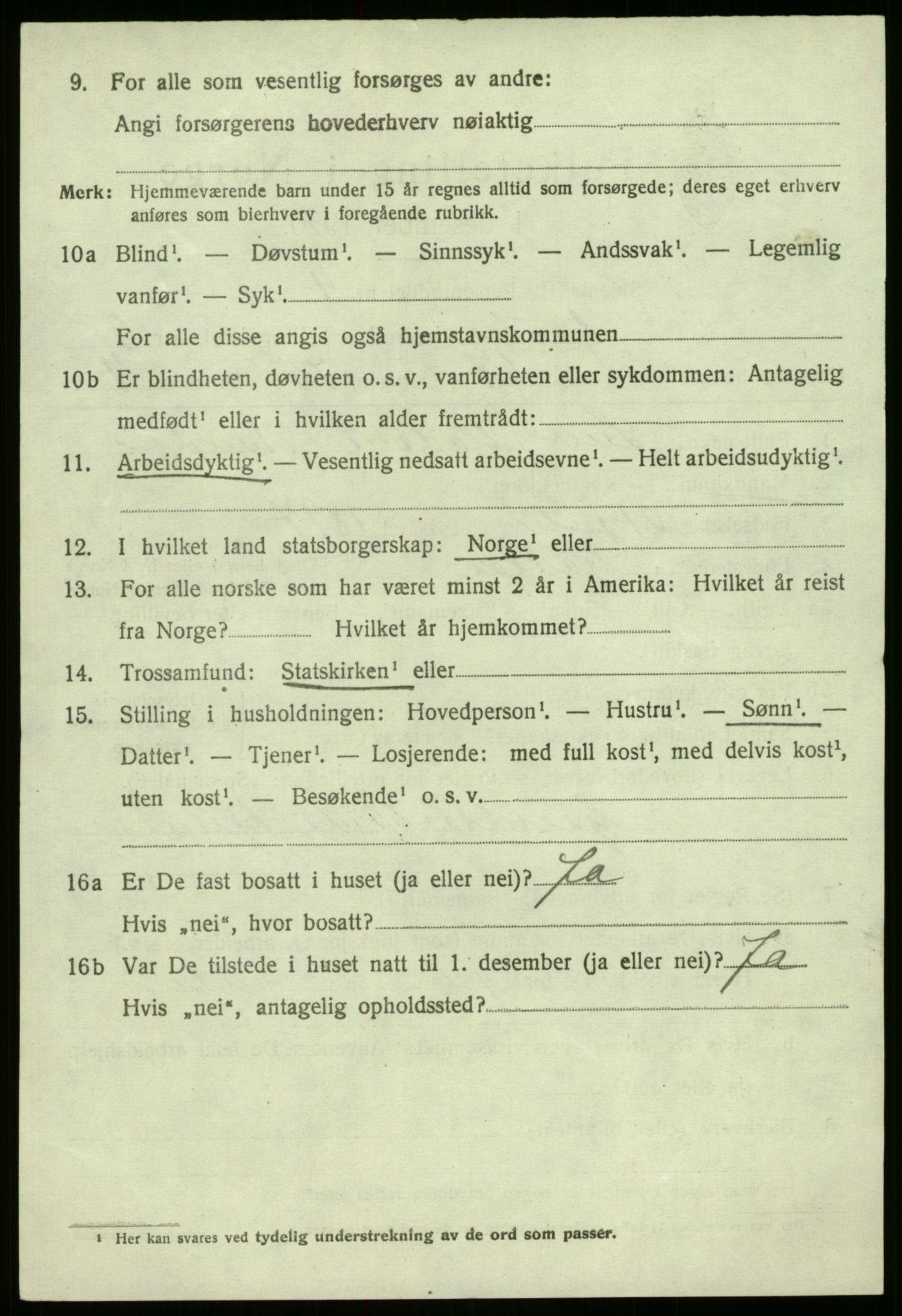 SAB, 1920 census for Gaular, 1920, p. 4773