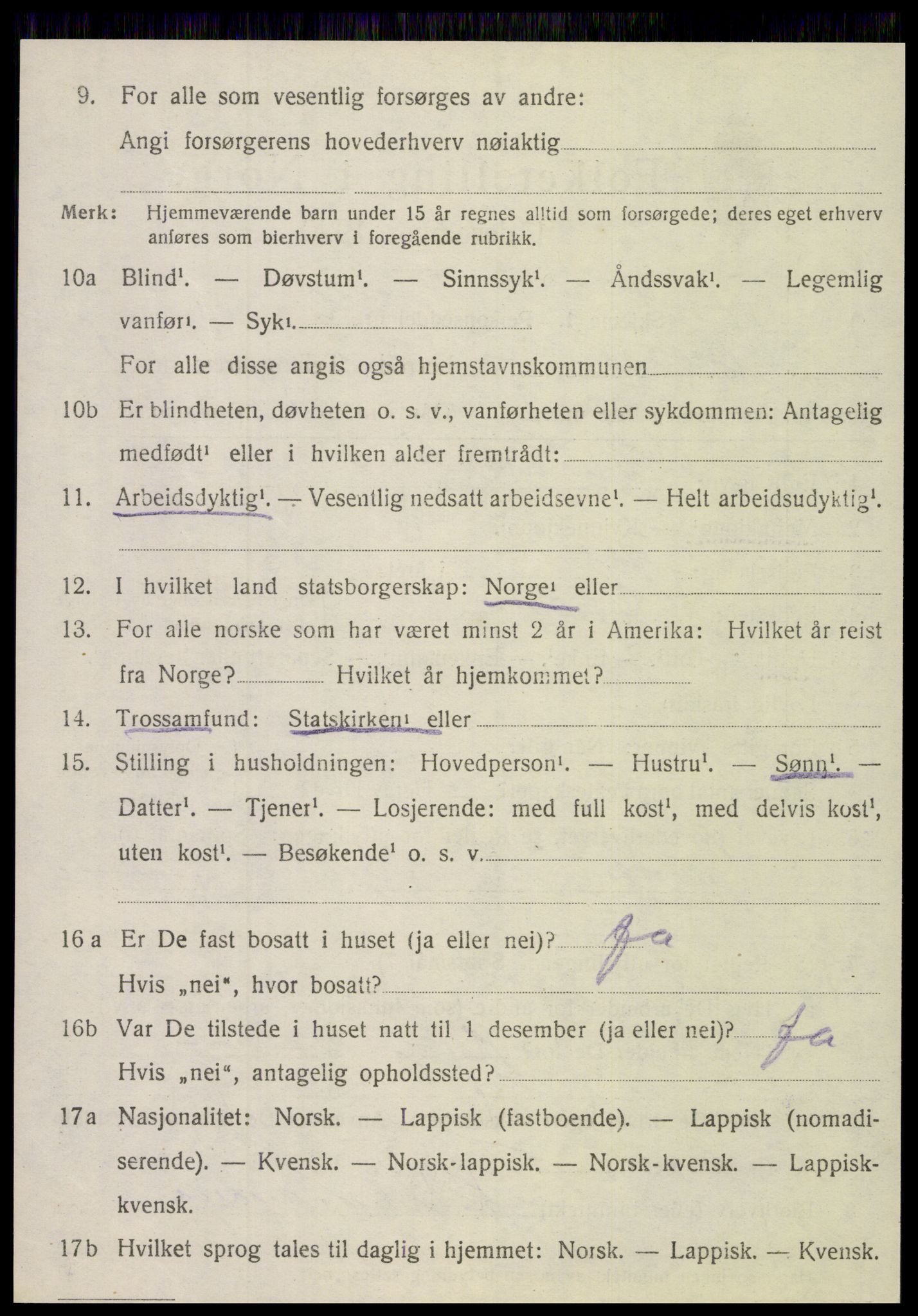 SAT, 1920 census for Hemnes, 1920, p. 7411