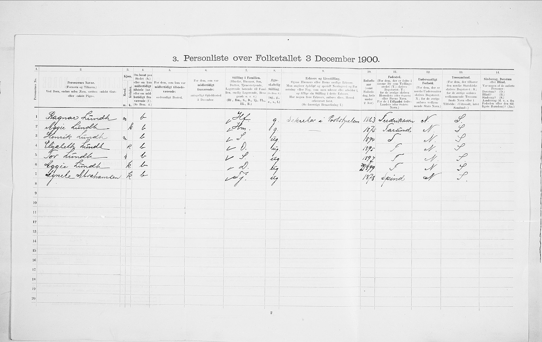 SAO, 1900 census for Kristiania, 1900, p. 80762