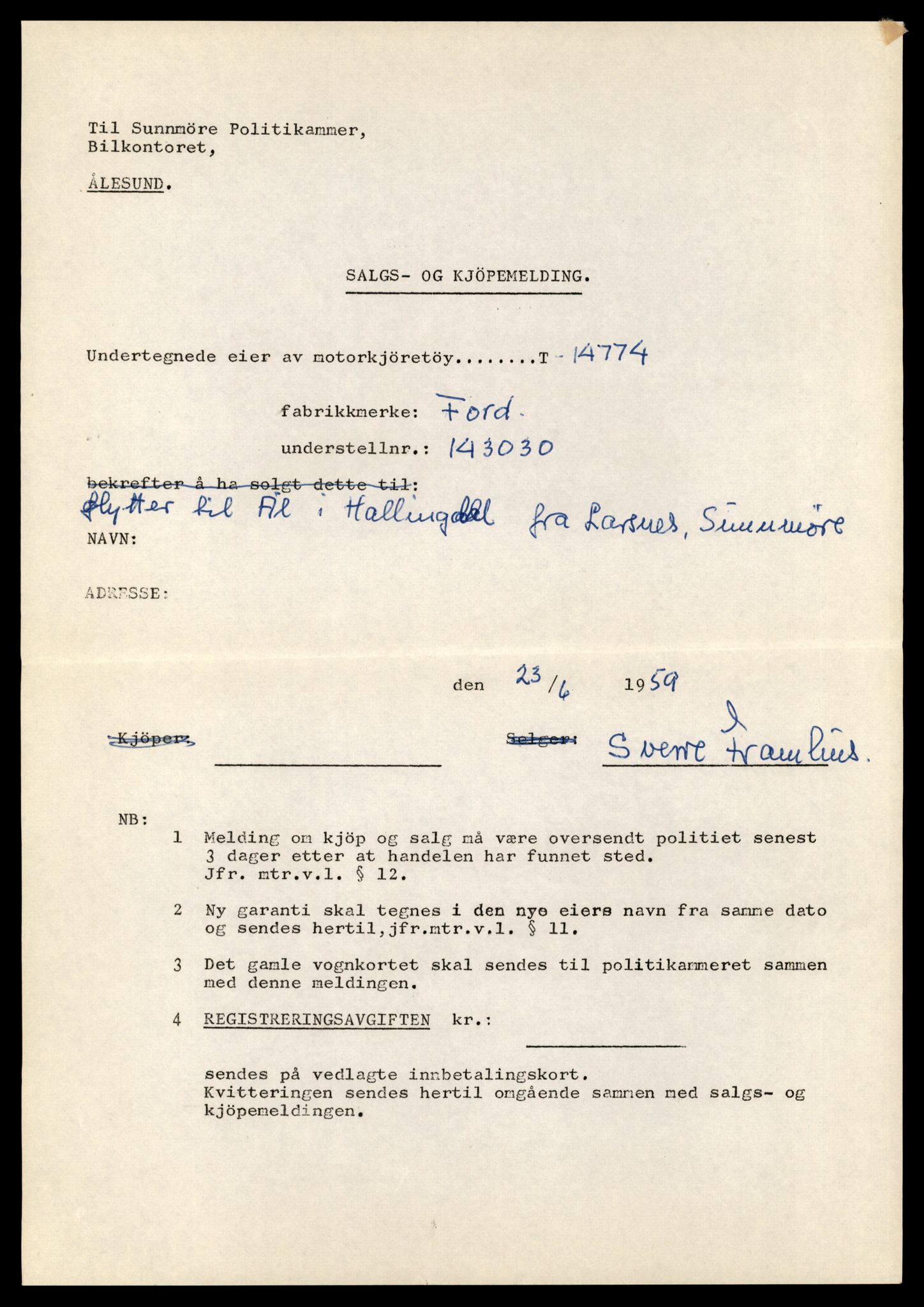 Møre og Romsdal vegkontor - Ålesund trafikkstasjon, AV/SAT-A-4099/F/Fe/L0048: Registreringskort for kjøretøy T 14721 - T 14863, 1927-1998, p. 1112