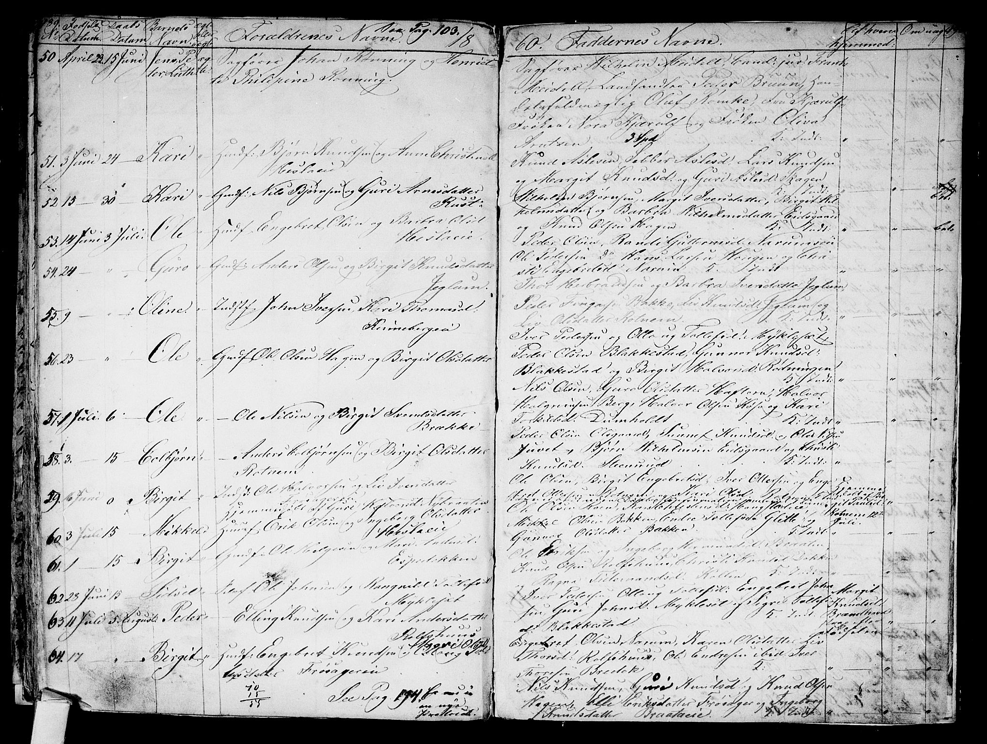 Gol kirkebøker, AV/SAKO-A-226/G/Ga/L0001: Parish register (copy) no. I 1, 1841-1860, p. 189-190