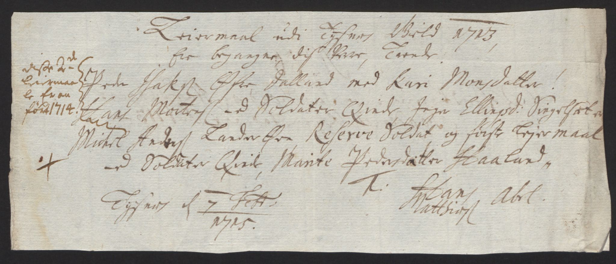 Rentekammeret inntil 1814, Reviderte regnskaper, Fogderegnskap, AV/RA-EA-4092/R48/L2989: Fogderegnskap Sunnhordland og Hardanger, 1713, p. 293