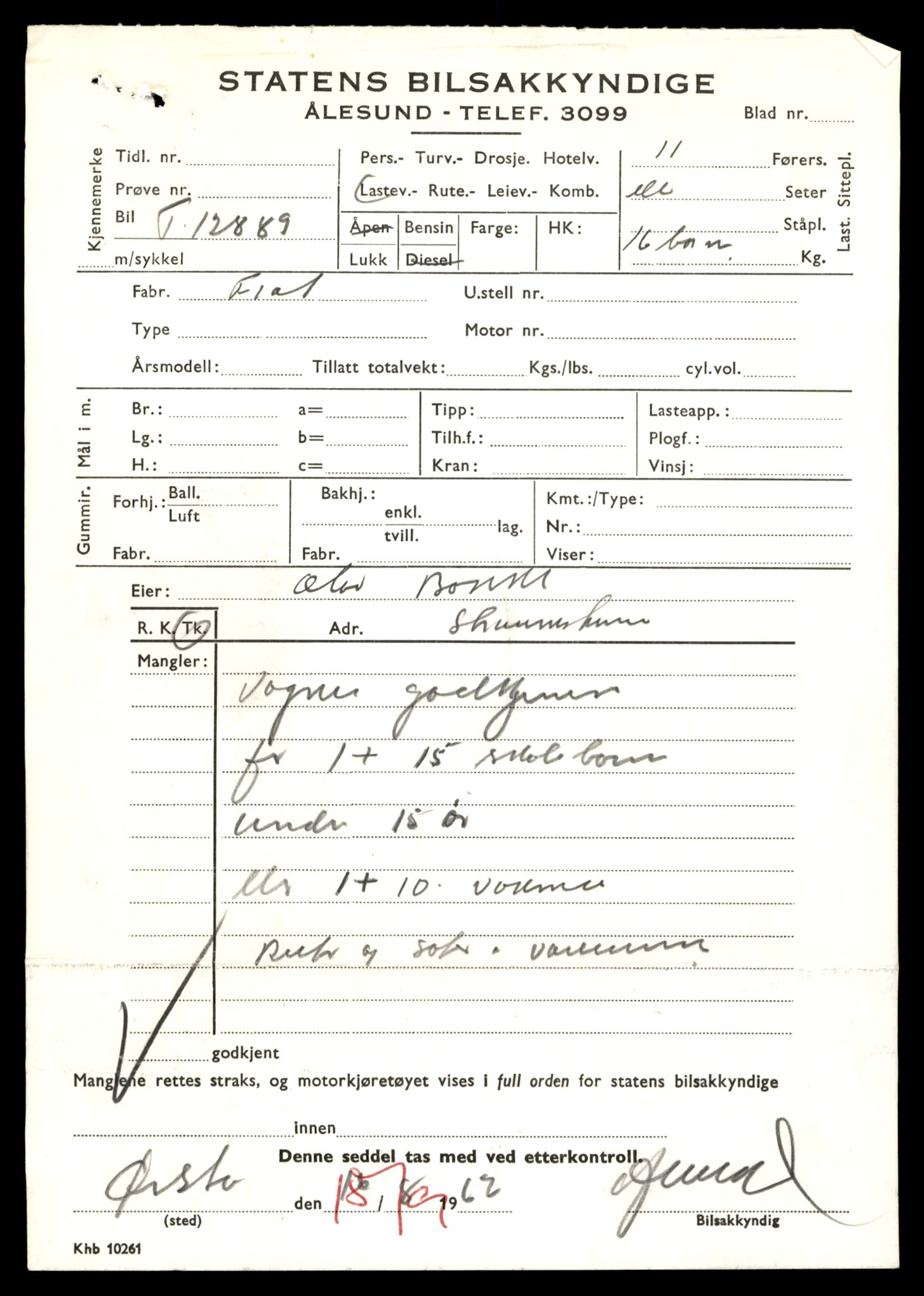 Møre og Romsdal vegkontor - Ålesund trafikkstasjon, AV/SAT-A-4099/F/Fe/L0036: Registreringskort for kjøretøy T 12831 - T 13030, 1927-1998, p. 999