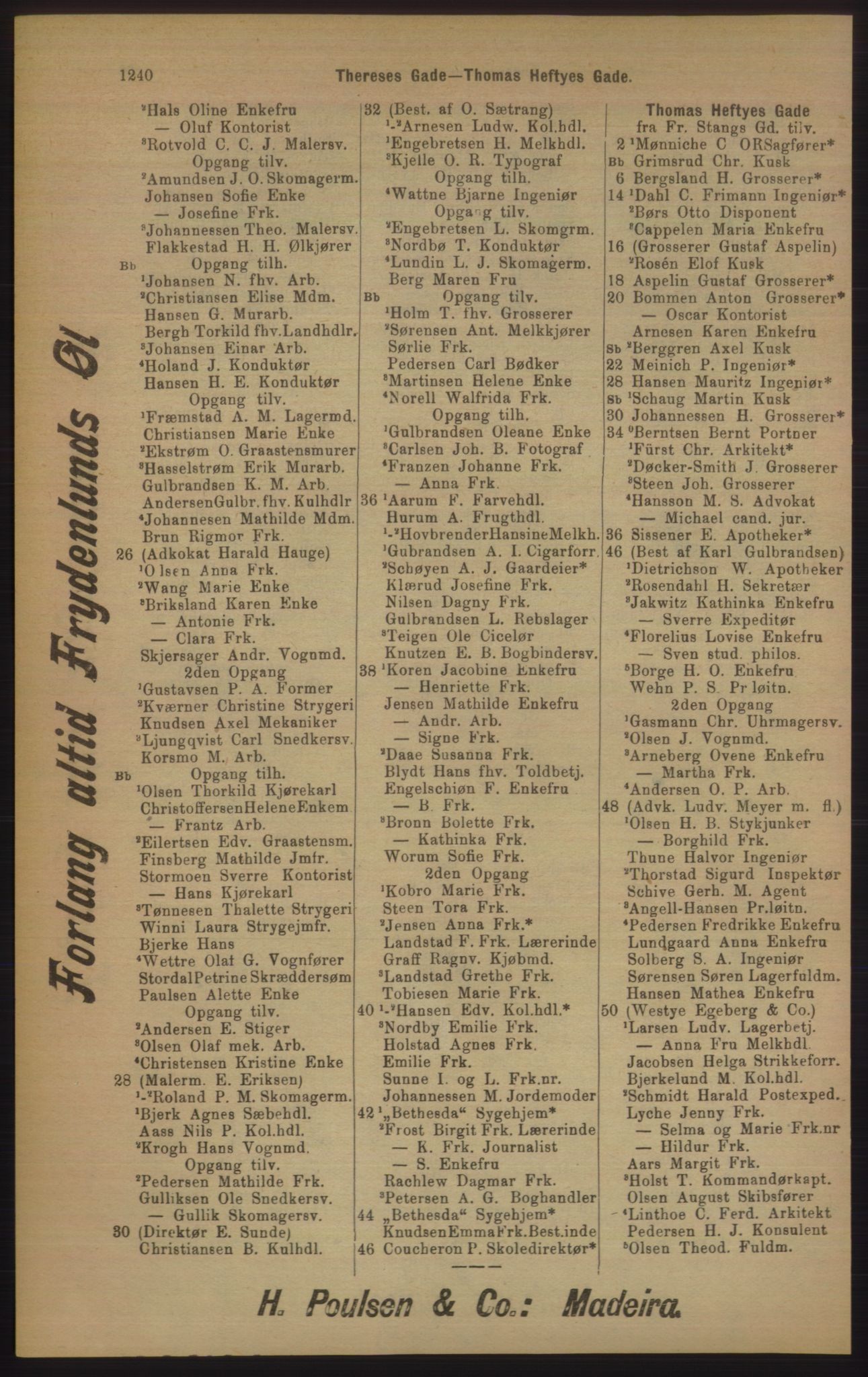 Kristiania/Oslo adressebok, PUBL/-, 1905, p. 1240