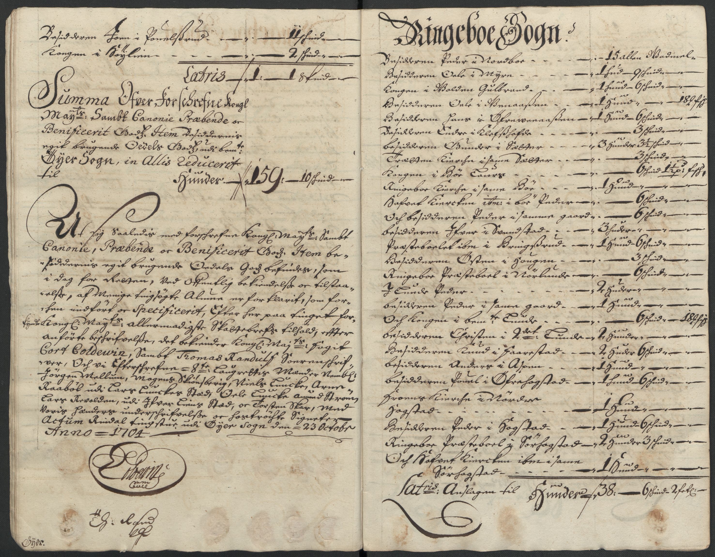 Rentekammeret inntil 1814, Reviderte regnskaper, Fogderegnskap, AV/RA-EA-4092/R17/L1177: Fogderegnskap Gudbrandsdal, 1704, p. 163