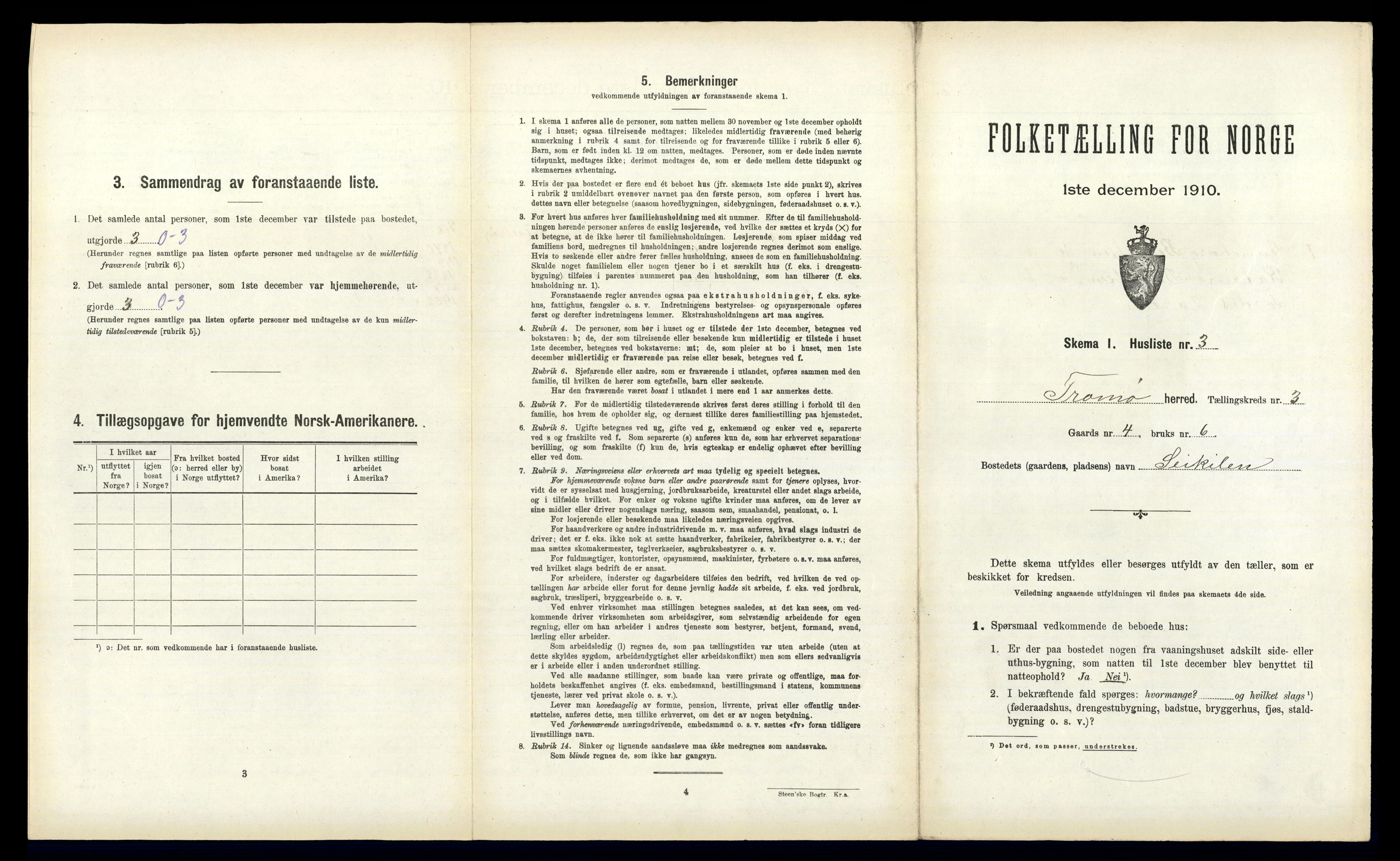 RA, 1910 census for Tromøy, 1910, p. 272