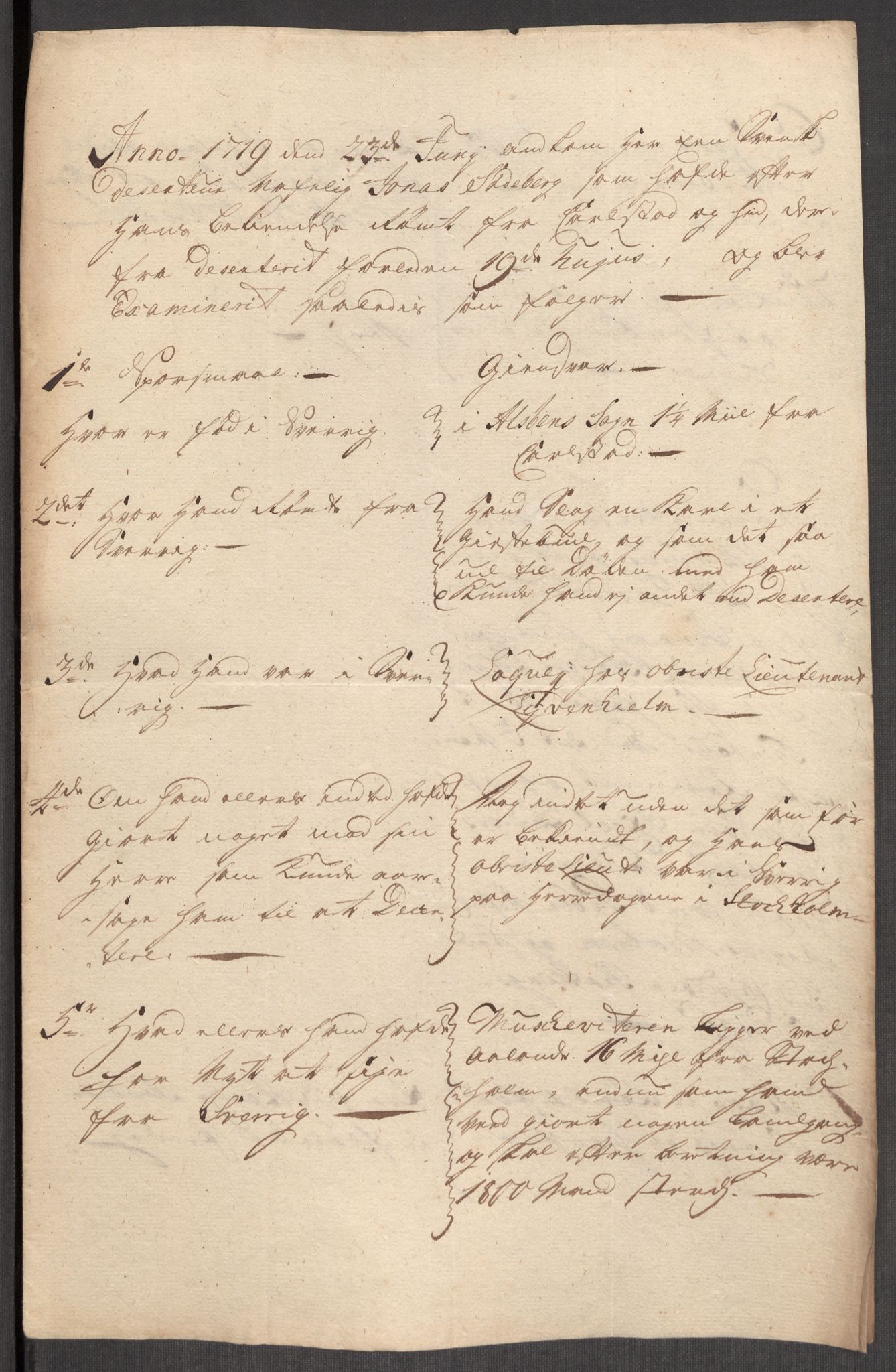 Kommanderende general (KG I) med Det norske krigsdirektorium, AV/RA-EA-5419/E/Eb/L0012: Kunnskap om fienden, kronologisk ordnet, 1718-1719, p. 727