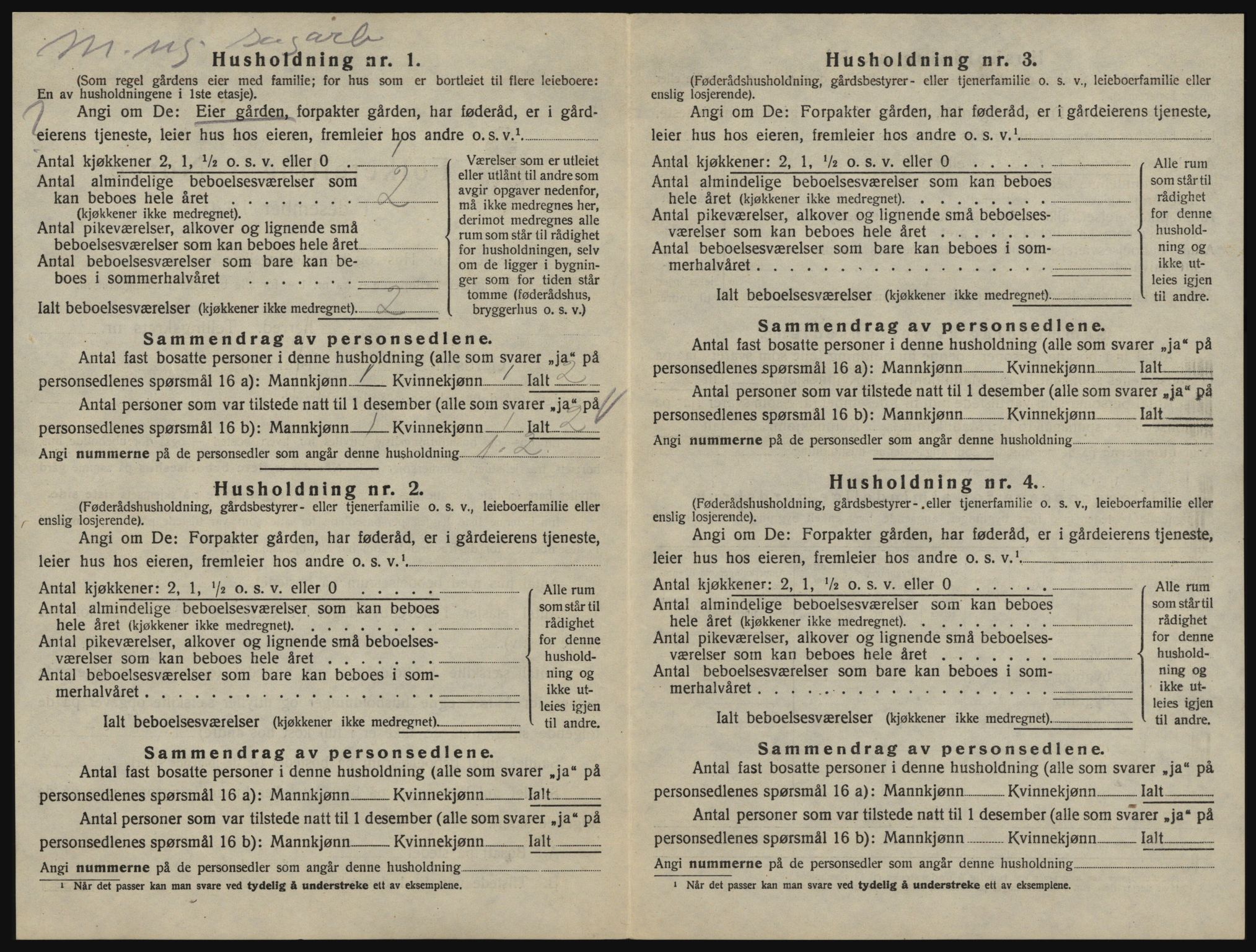 SAO, 1920 census for Glemmen, 1920, p. 118