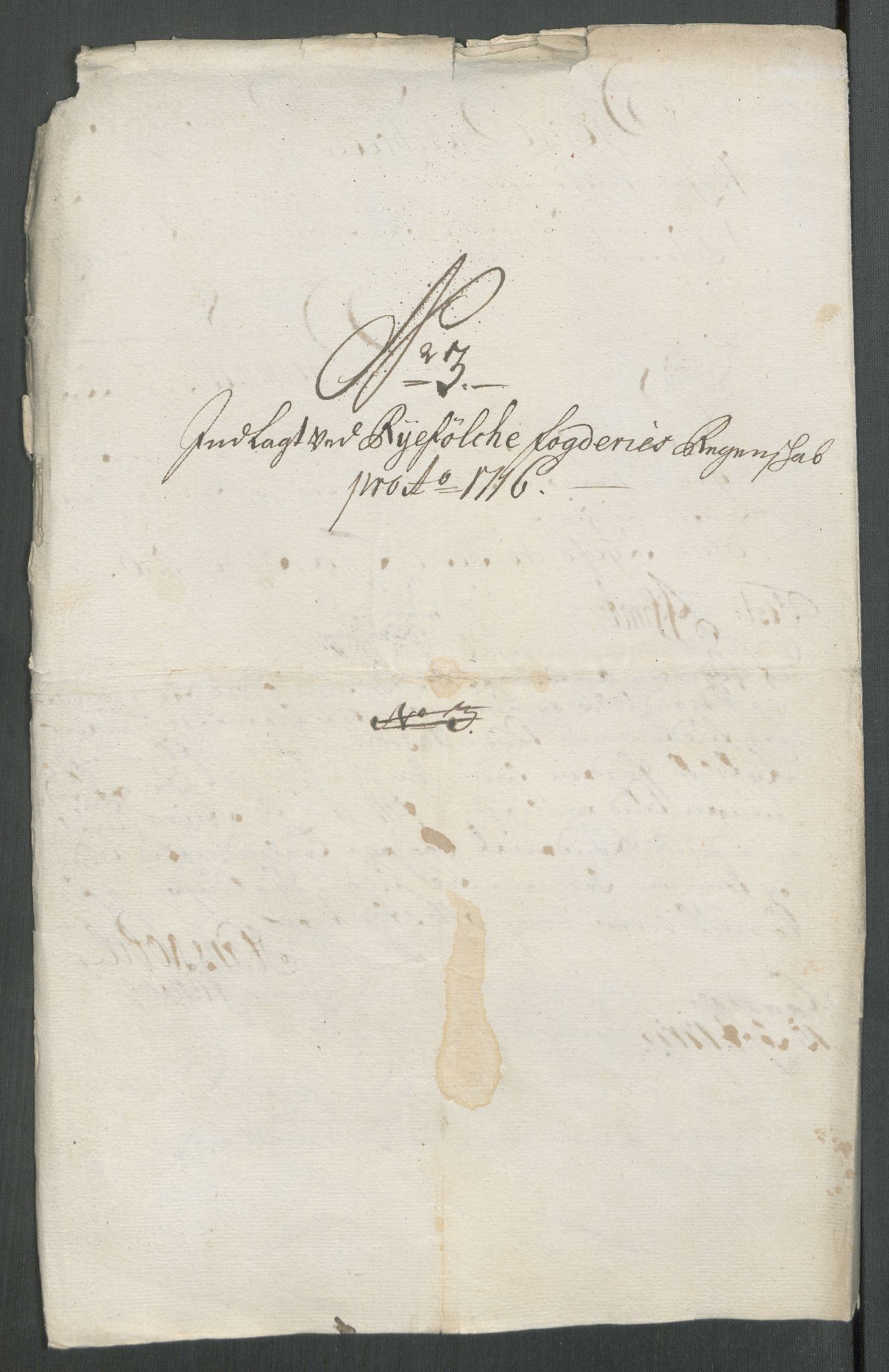 Rentekammeret inntil 1814, Reviderte regnskaper, Fogderegnskap, RA/EA-4092/R47/L2869: Fogderegnskap Ryfylke, 1716, p. 86