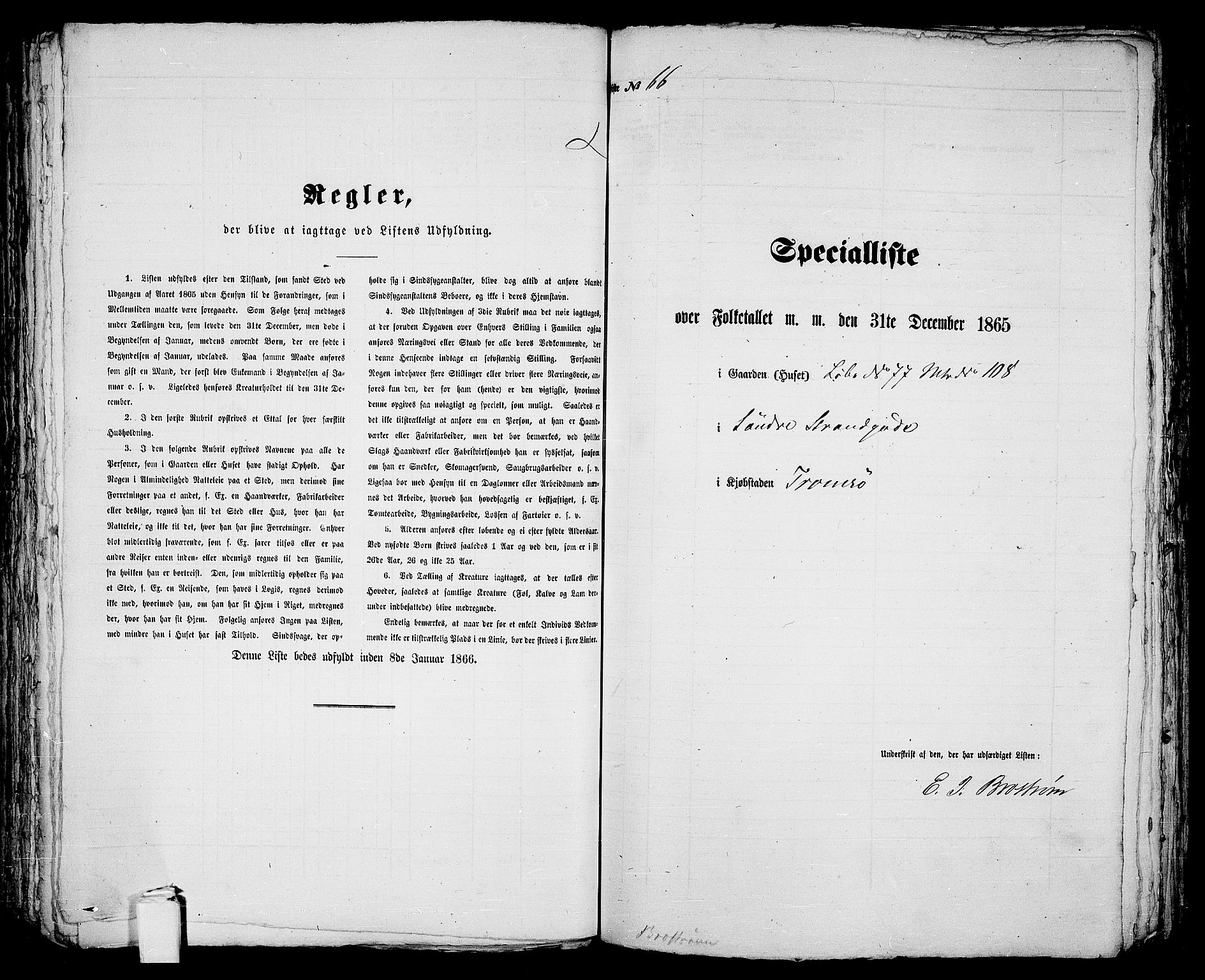 RA, 1865 census for Tromsø, 1865, p. 141