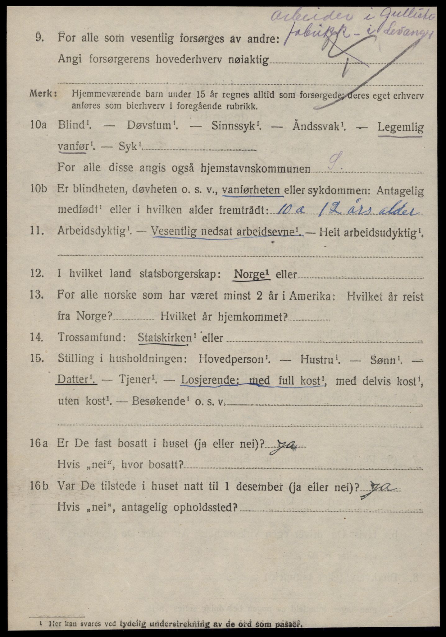 SAT, 1920 census for Skodje, 1920, p. 2974