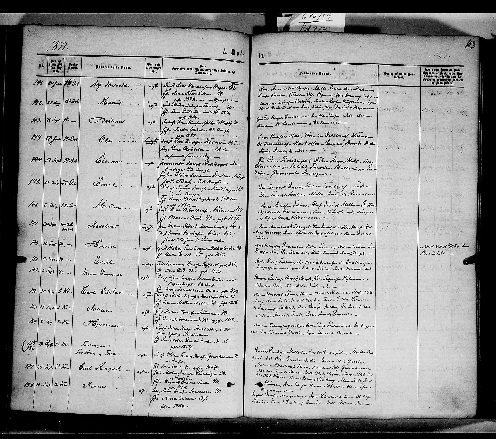 Grue prestekontor, AV/SAH-PREST-036/H/Ha/Haa/L0010: Parish register (official) no. 10, 1864-1873, p. 103