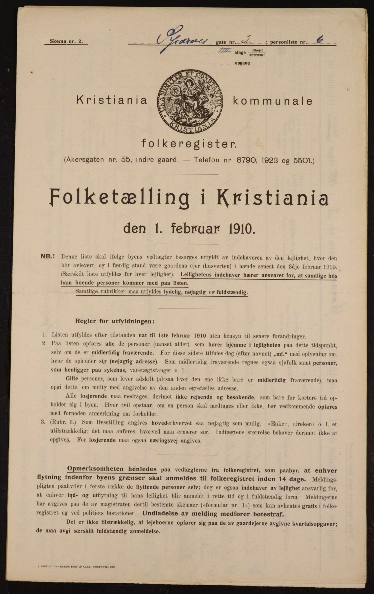 OBA, Municipal Census 1910 for Kristiania, 1910, p. 95521