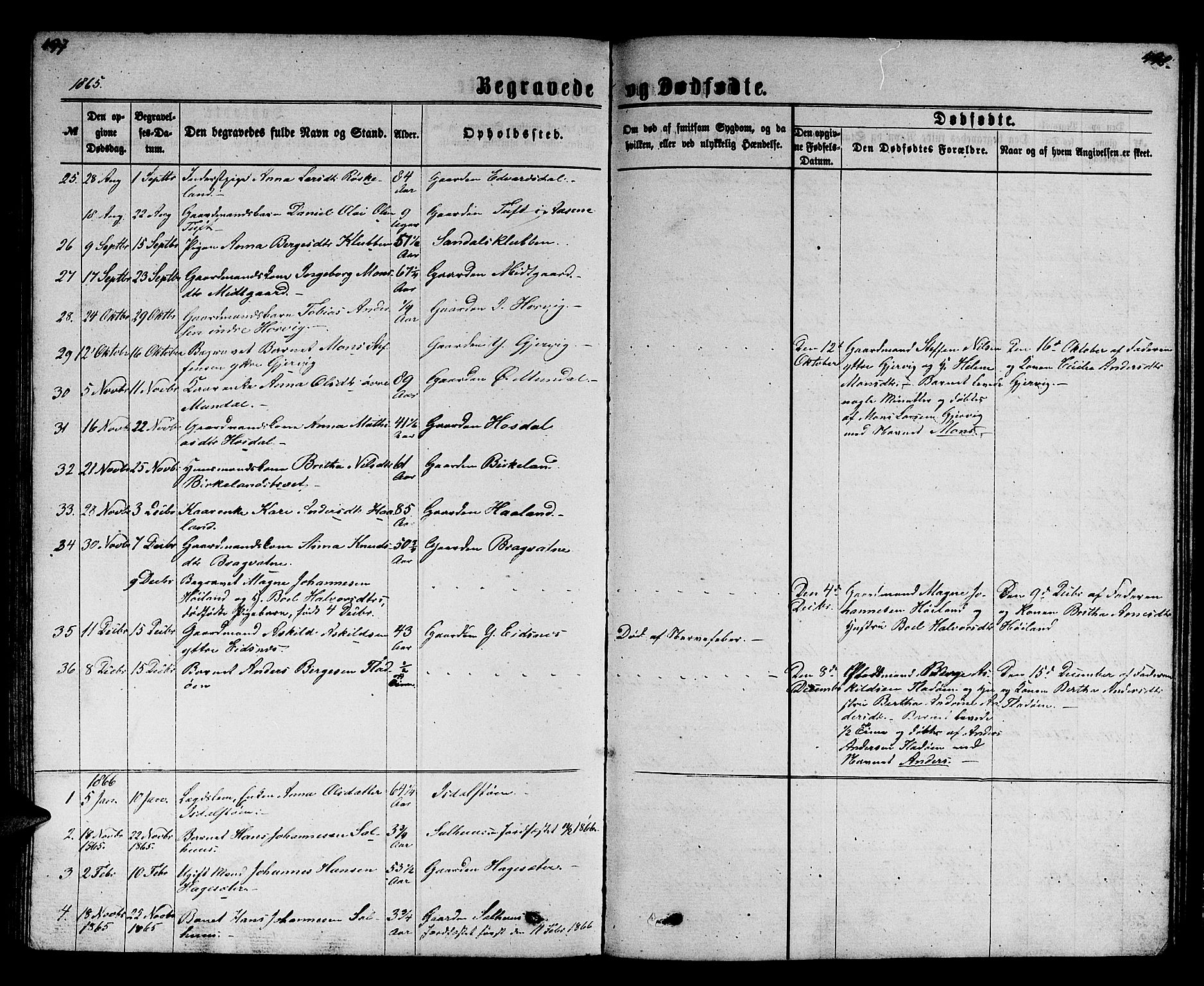 Hamre sokneprestembete, SAB/A-75501/H/Ha/Hab: Parish register (copy) no. B 2, 1863-1880, p. 497-498