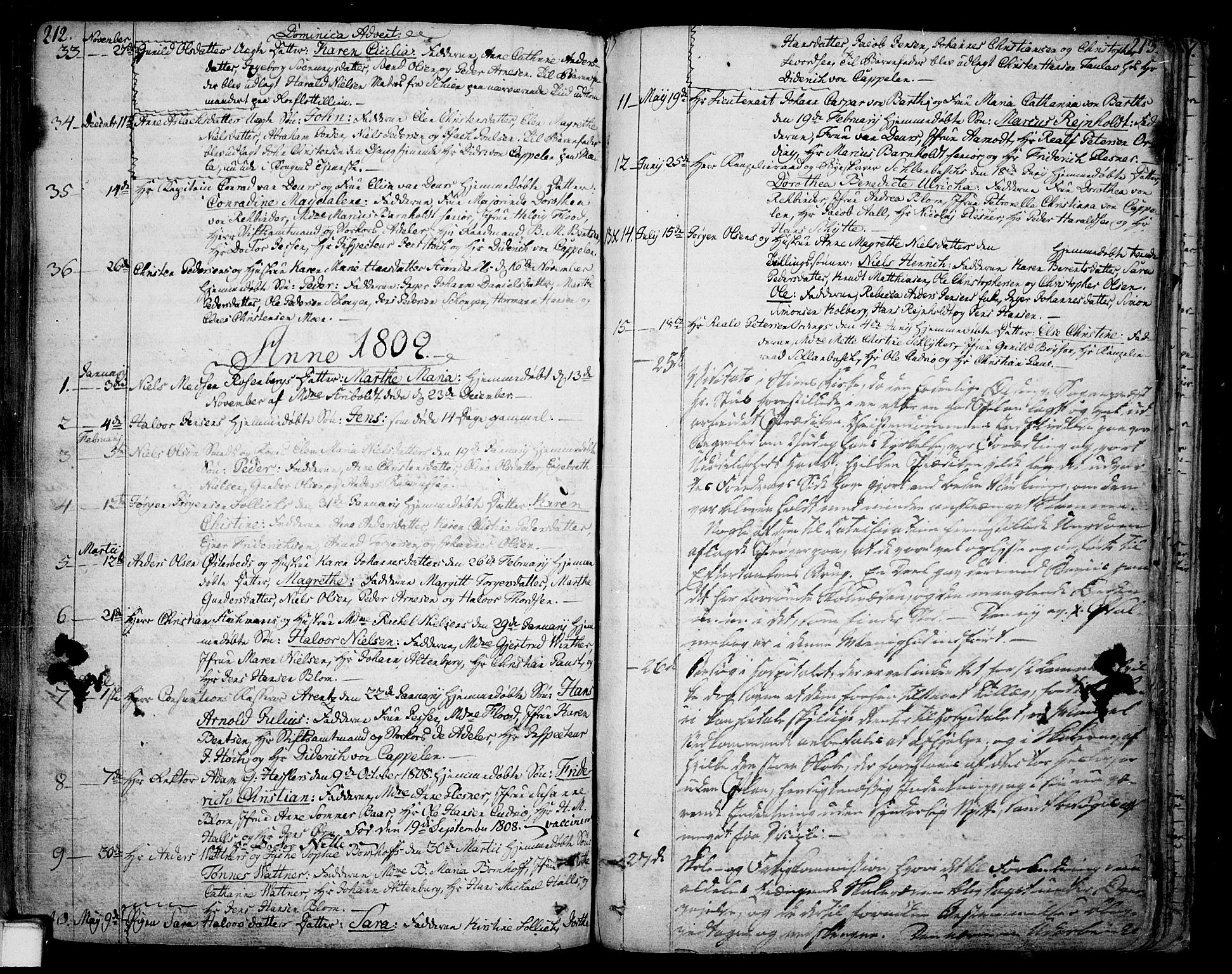 Skien kirkebøker, SAKO/A-302/F/Fa/L0004: Parish register (official) no. 4, 1792-1814, p. 212-213
