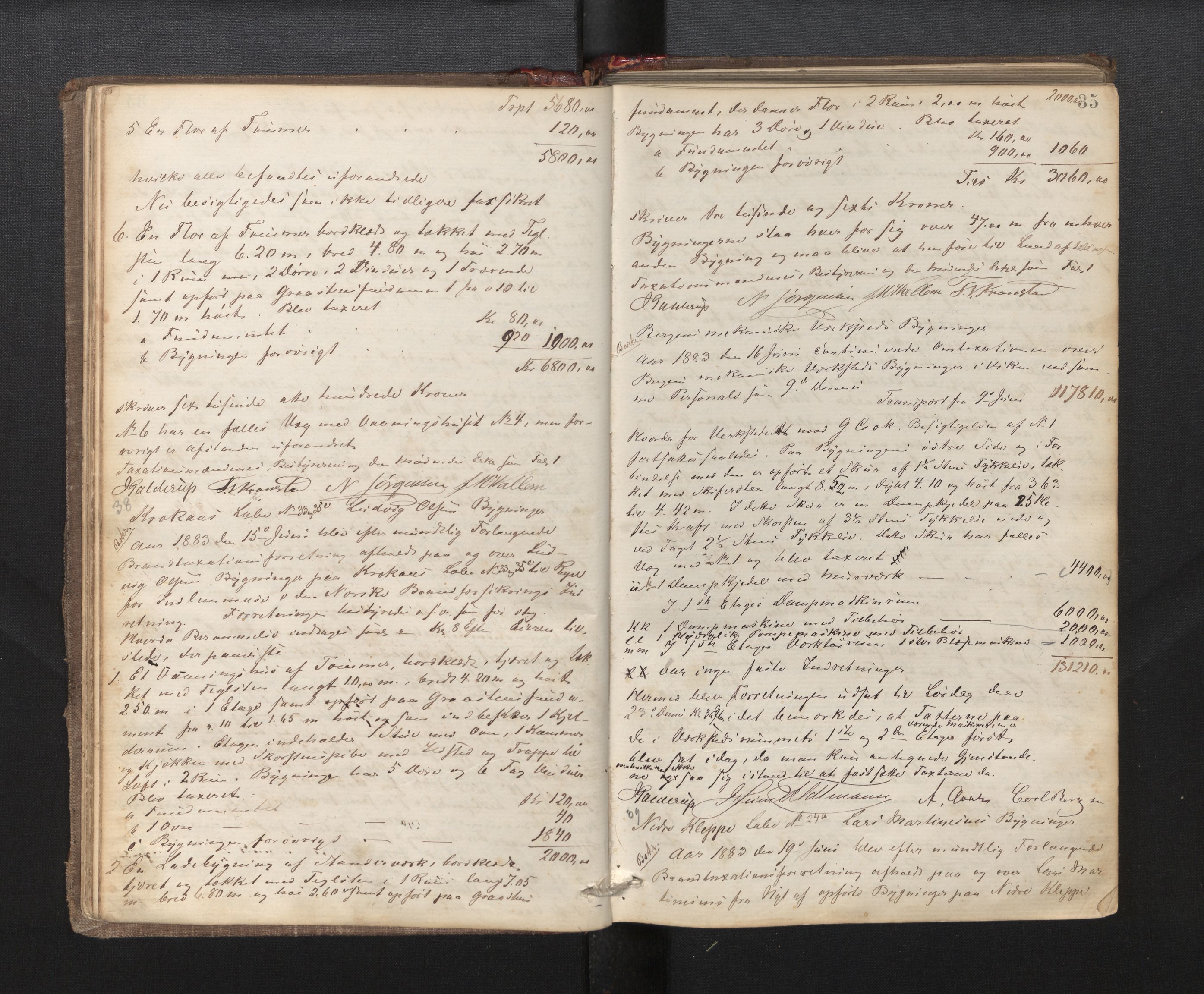 Lensmannen i Årstad, AV/SAB-A-36201/0012/L0007: Branntakstprotokoll, 1882-1889, p. 35