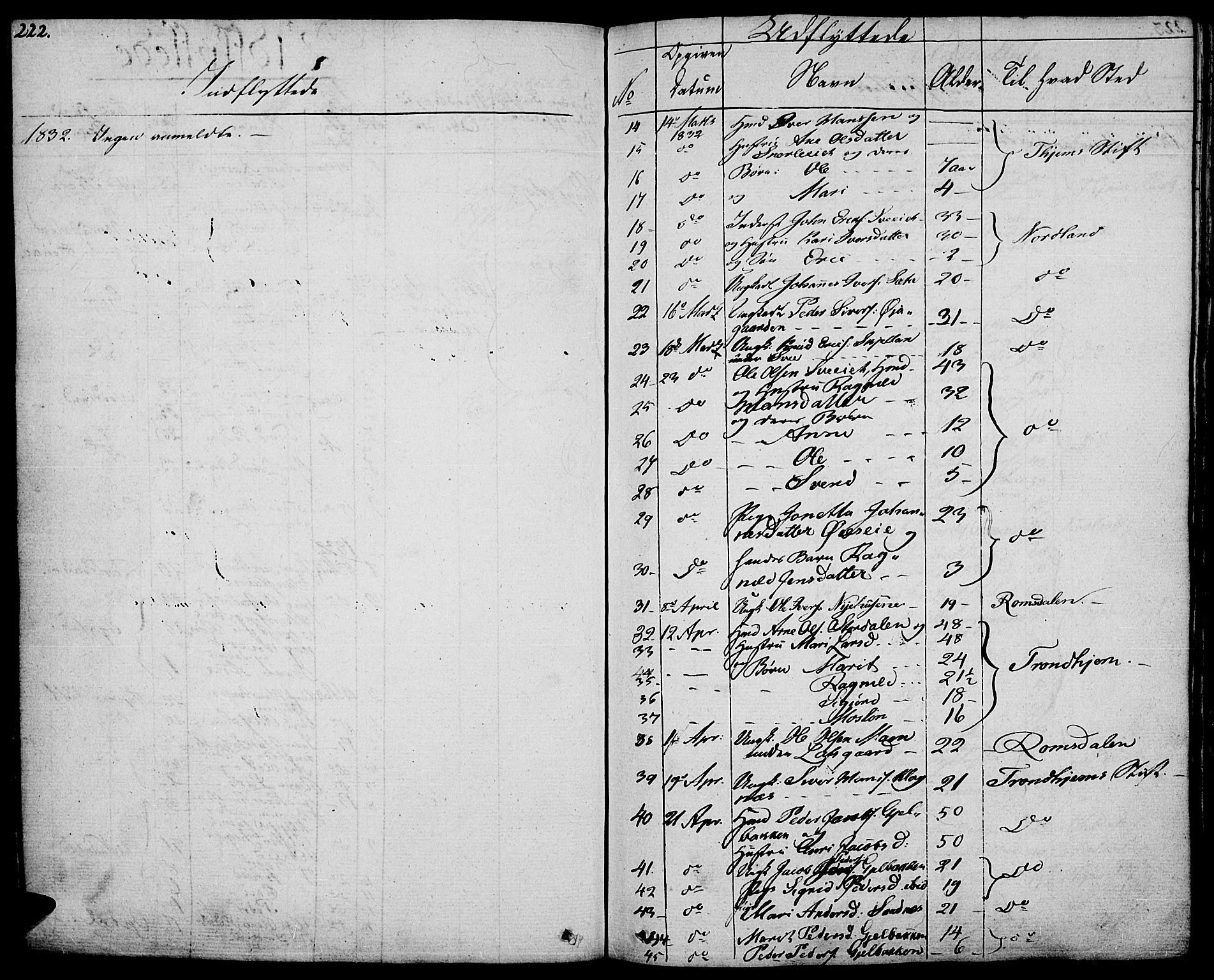 Vågå prestekontor, SAH/PREST-076/H/Ha/Haa/L0004: Parish register (official) no. 4 /1, 1827-1842, p. 222