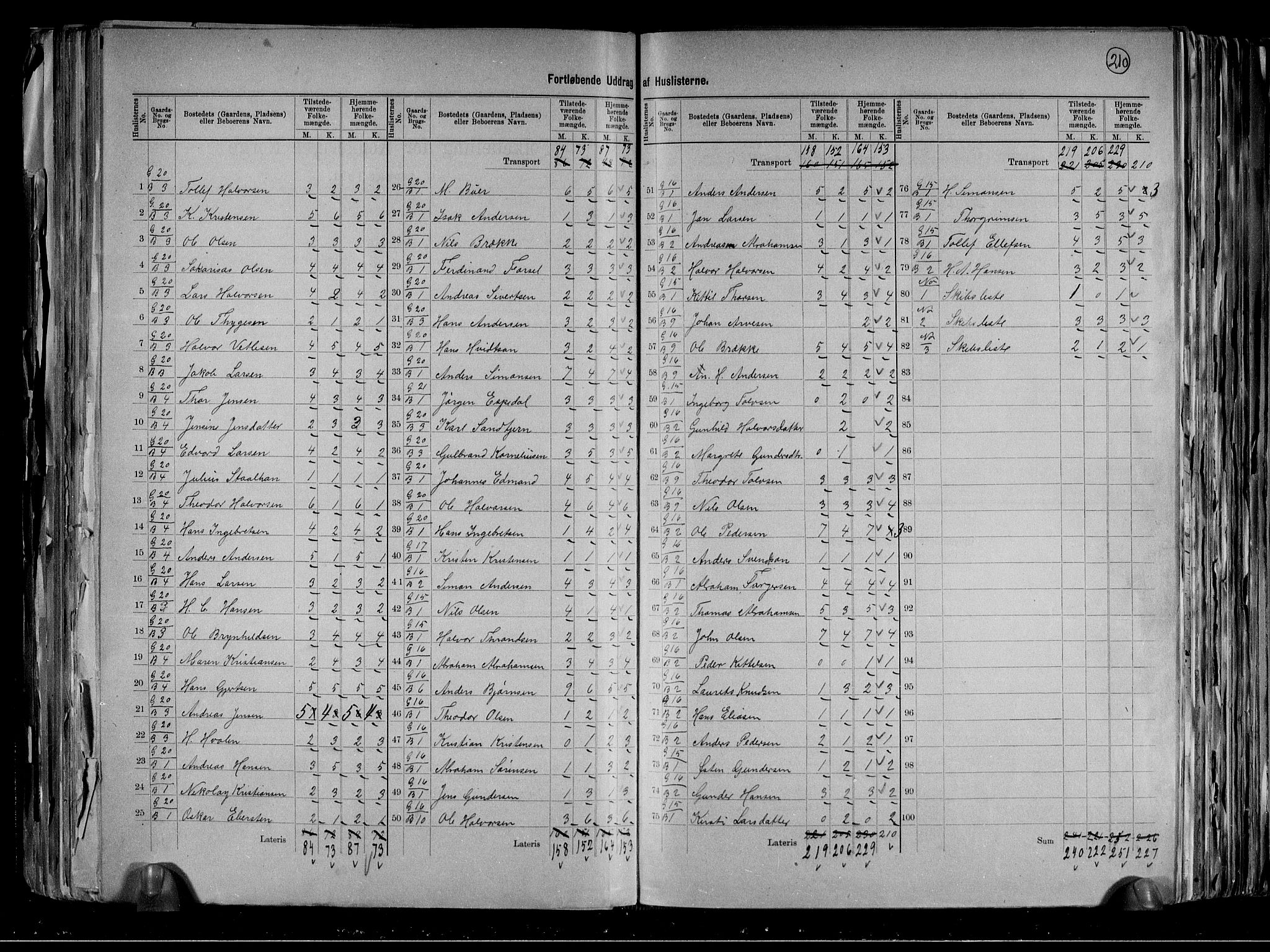 RA, 1891 census for 0818 Solum, 1891, p. 25