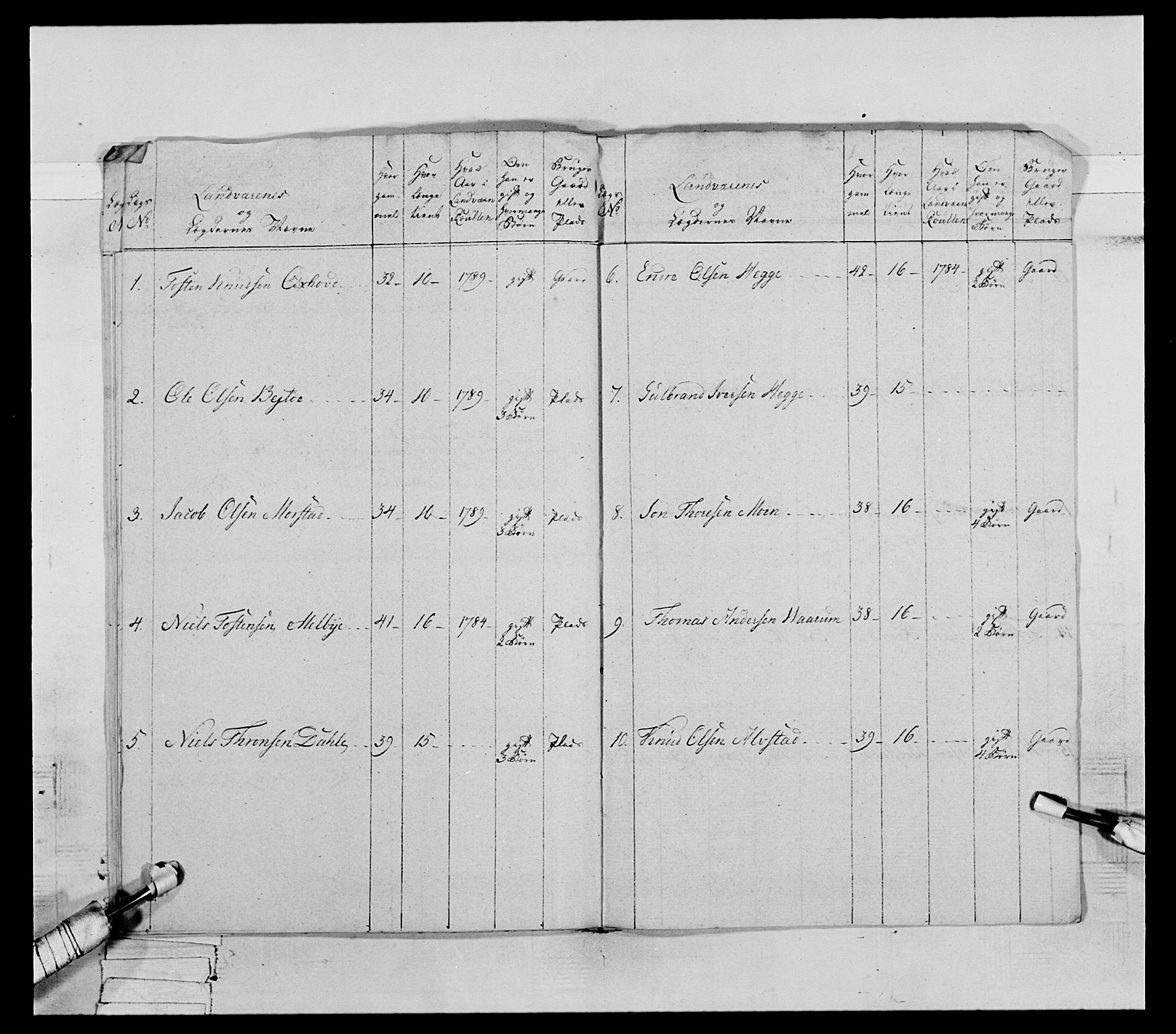 Generalitets- og kommissariatskollegiet, Det kongelige norske kommissariatskollegium, AV/RA-EA-5420/E/Eh/L0065: 2. Opplandske nasjonale infanteriregiment, 1786-1789, p. 551