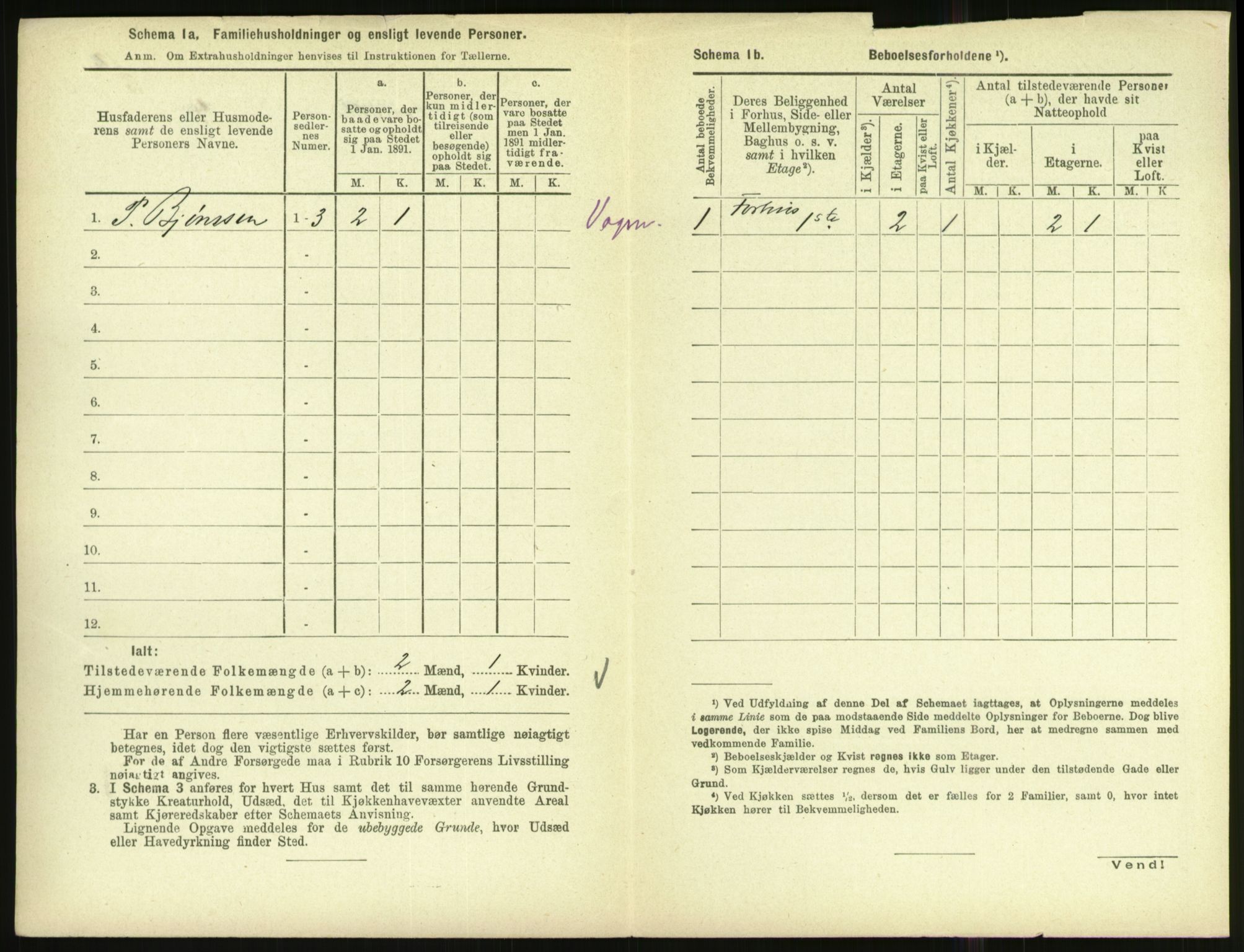 RA, 1891 census for 1002 Mandal, 1891, p. 1218