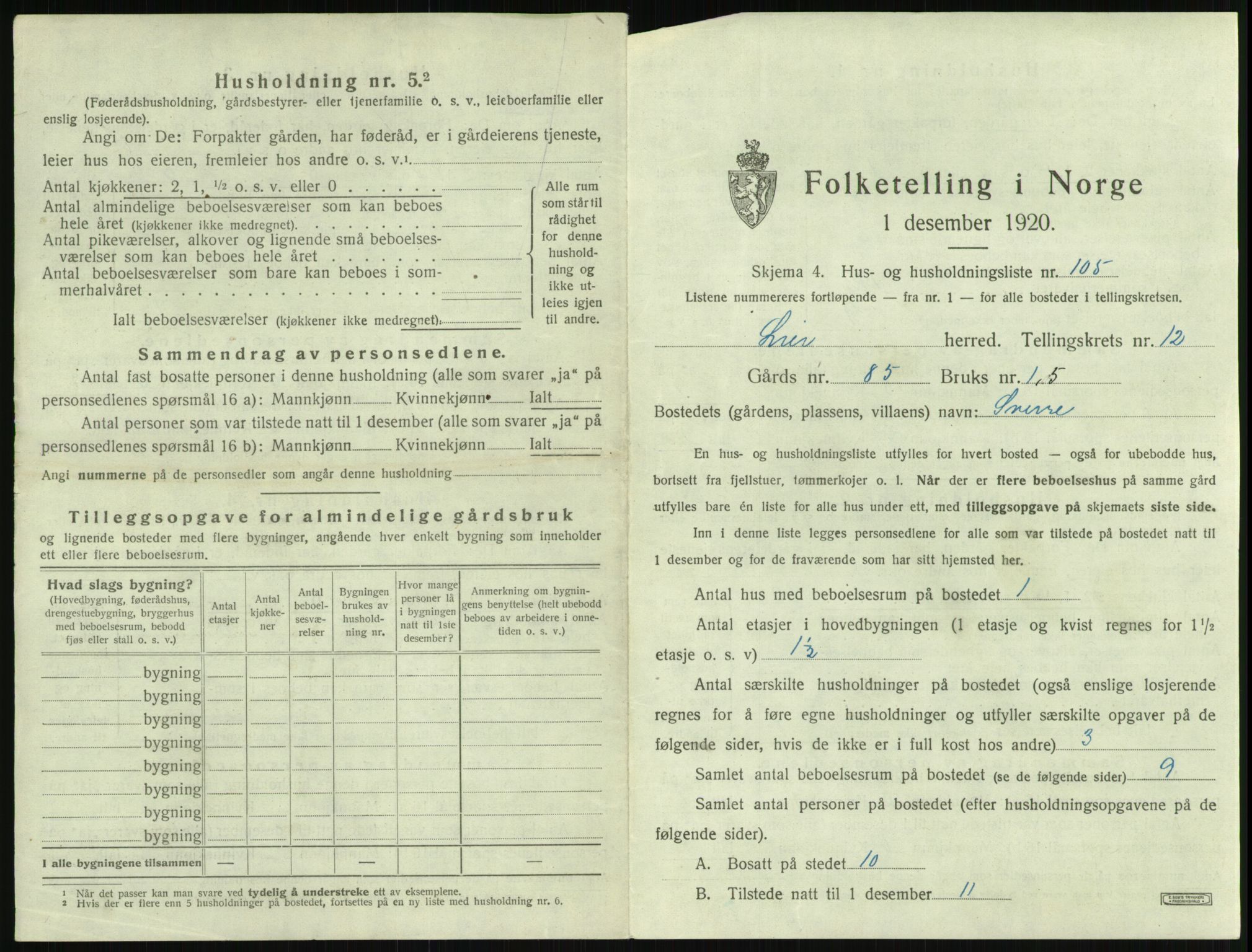 SAKO, 1920 census for Lier, 1920, p. 2230