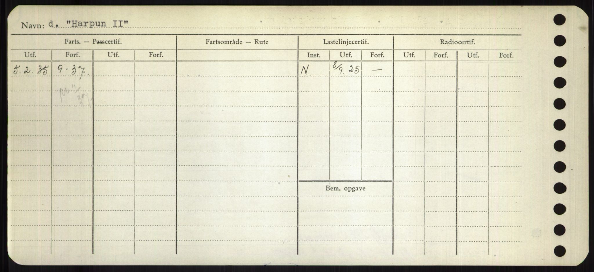 Sjøfartsdirektoratet med forløpere, Skipsmålingen, AV/RA-S-1627/H/Hd/L0014: Fartøy, H-Havl, p. 354