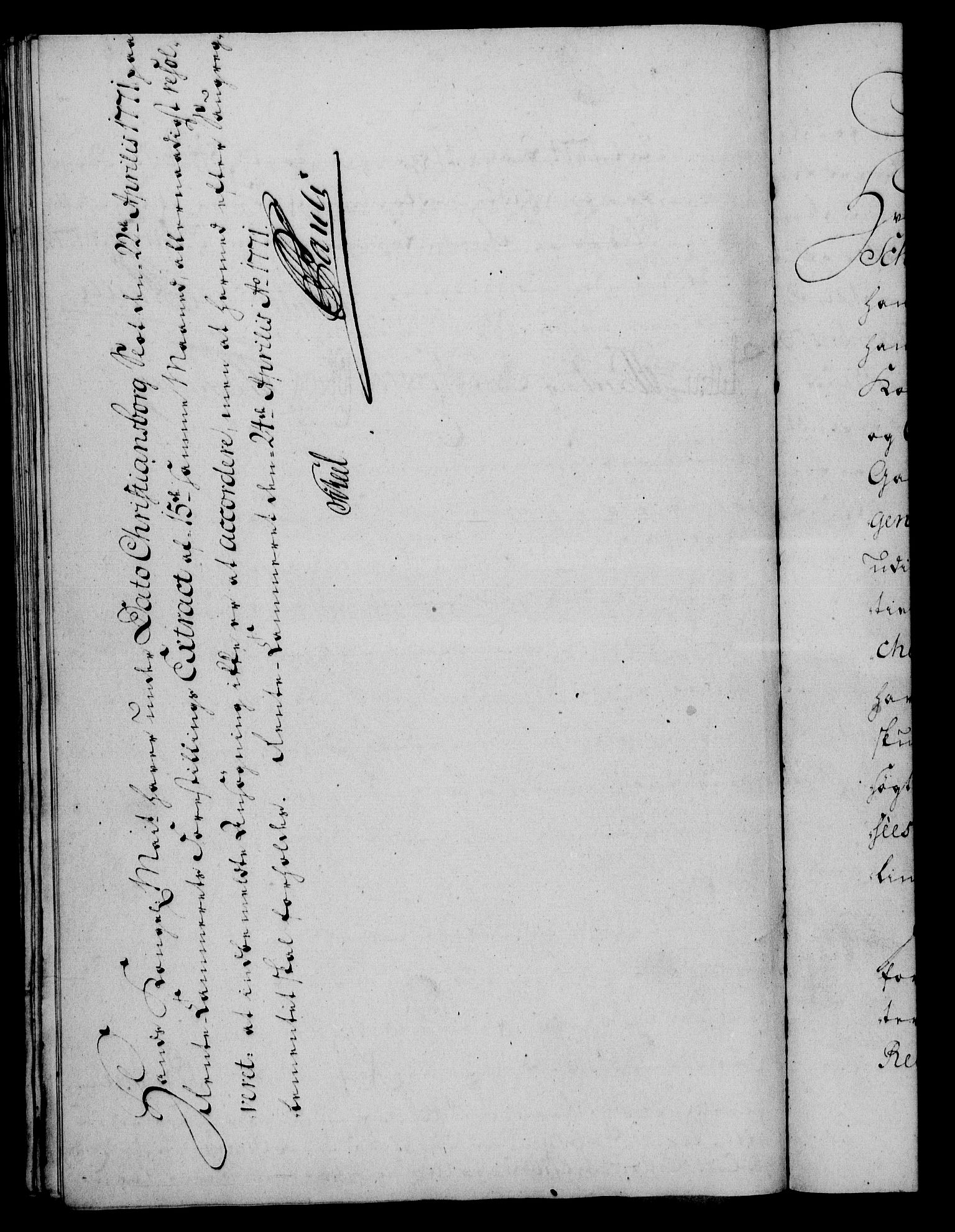 Rentekammeret, Kammerkanselliet, RA/EA-3111/G/Gf/Gfa/L0053: Norsk relasjons- og resolusjonsprotokoll (merket RK 52.53), 1771, p. 142