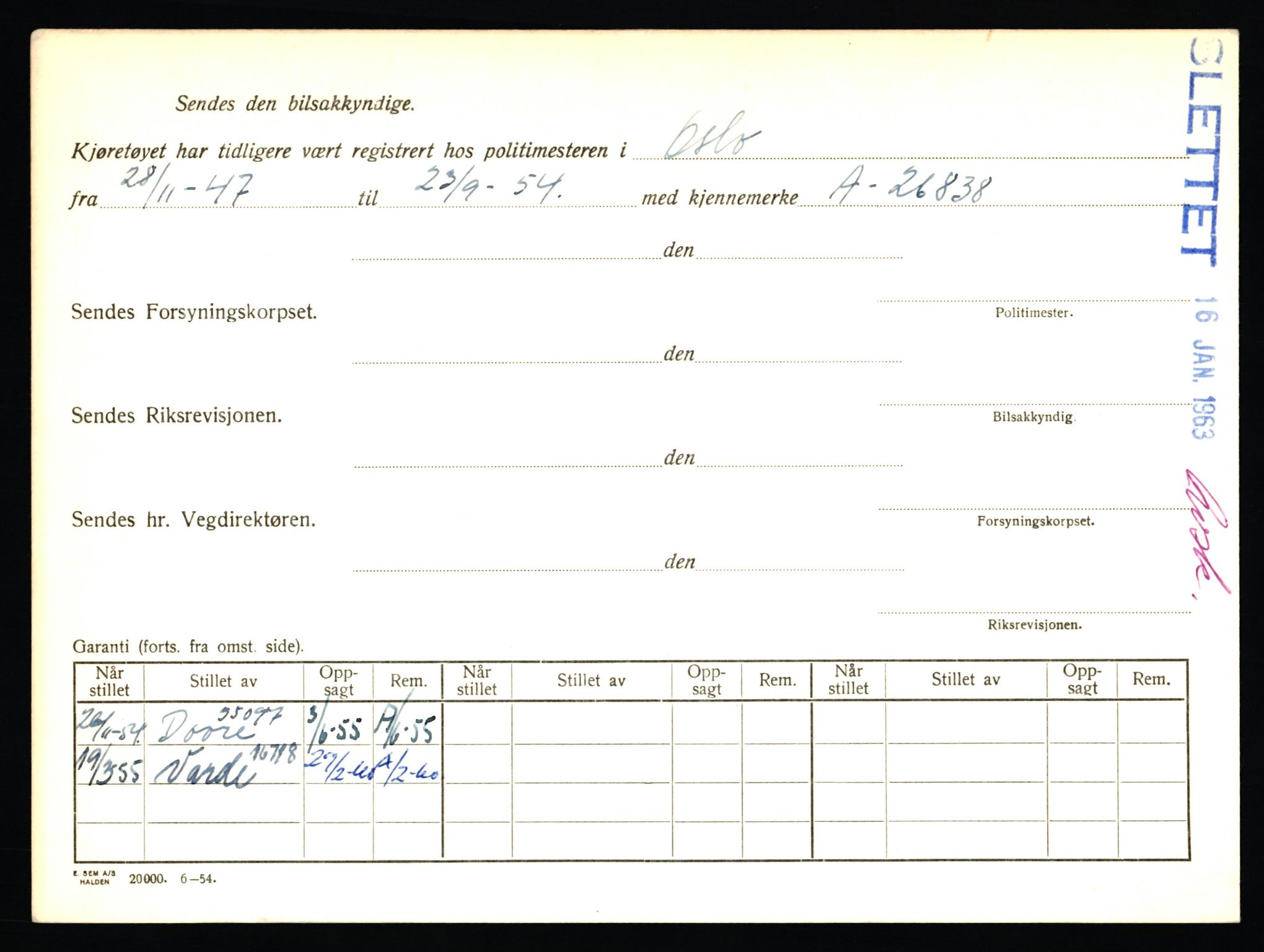 Stavanger trafikkstasjon, SAST/A-101942/0/F/L0046: L-27800 - L-28399, 1930-1971, p. 1787