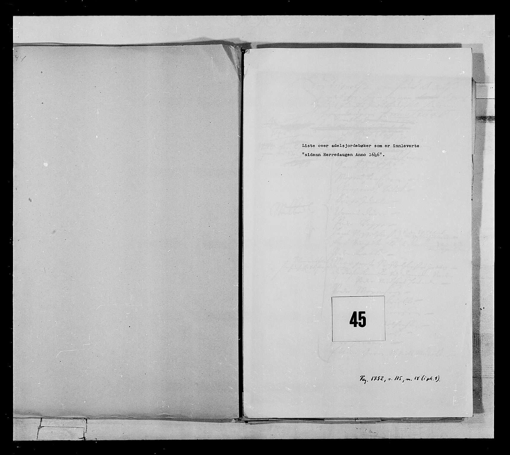 Stattholderembetet 1572-1771, AV/RA-EA-2870/Ek/L0021/0003: Jordebøker 1633-1658: / 10 adelsjordebøker fra forskjellige len, 1648-1649, p. 1