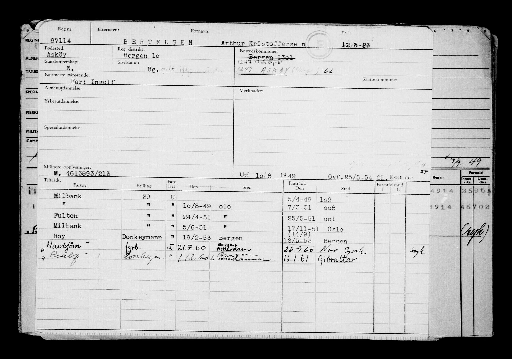 Direktoratet for sjømenn, AV/RA-S-3545/G/Gb/L0221: Hovedkort, 1923, p. 796