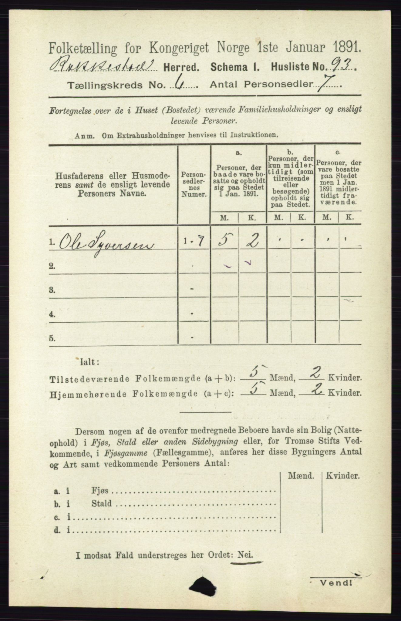 RA, 1891 census for 0128 Rakkestad, 1891, p. 2481