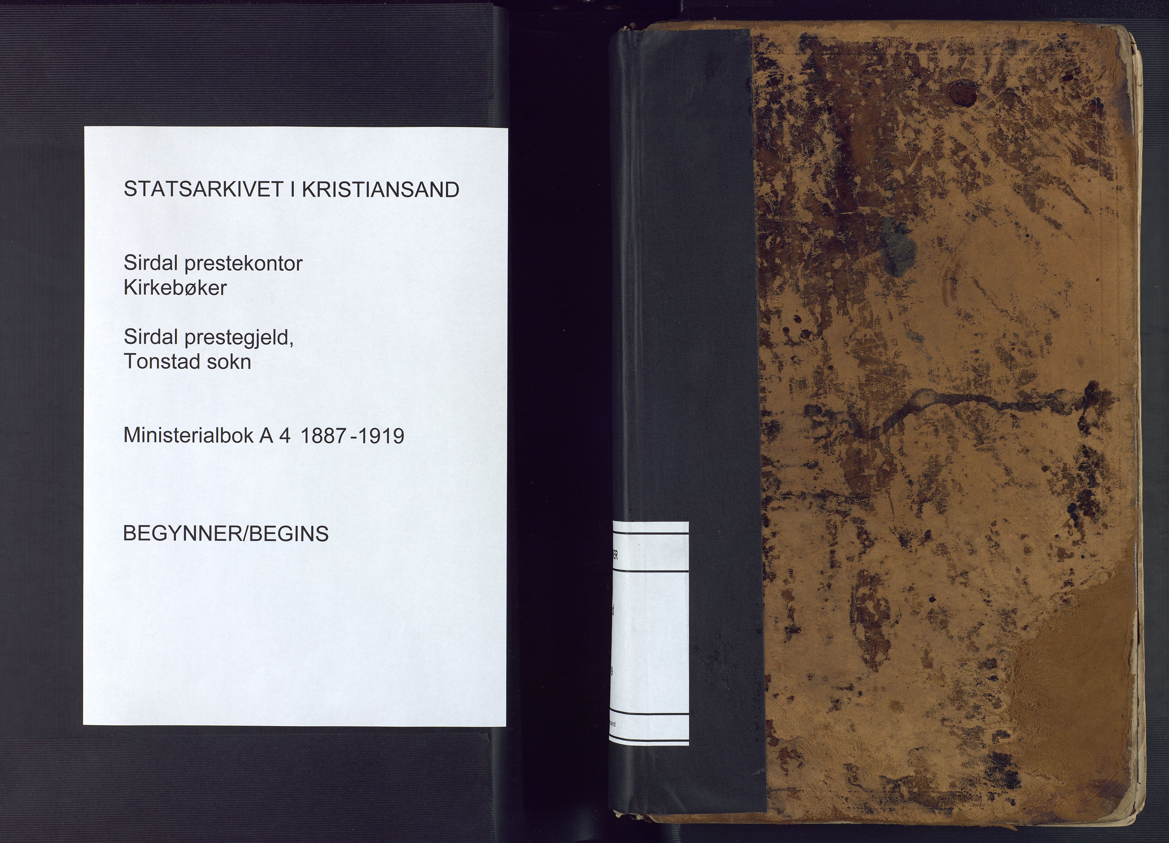 Sirdal sokneprestkontor, AV/SAK-1111-0036/F/Fa/Fab/L0004: Parish register (official) no. A 4, 1887-1919