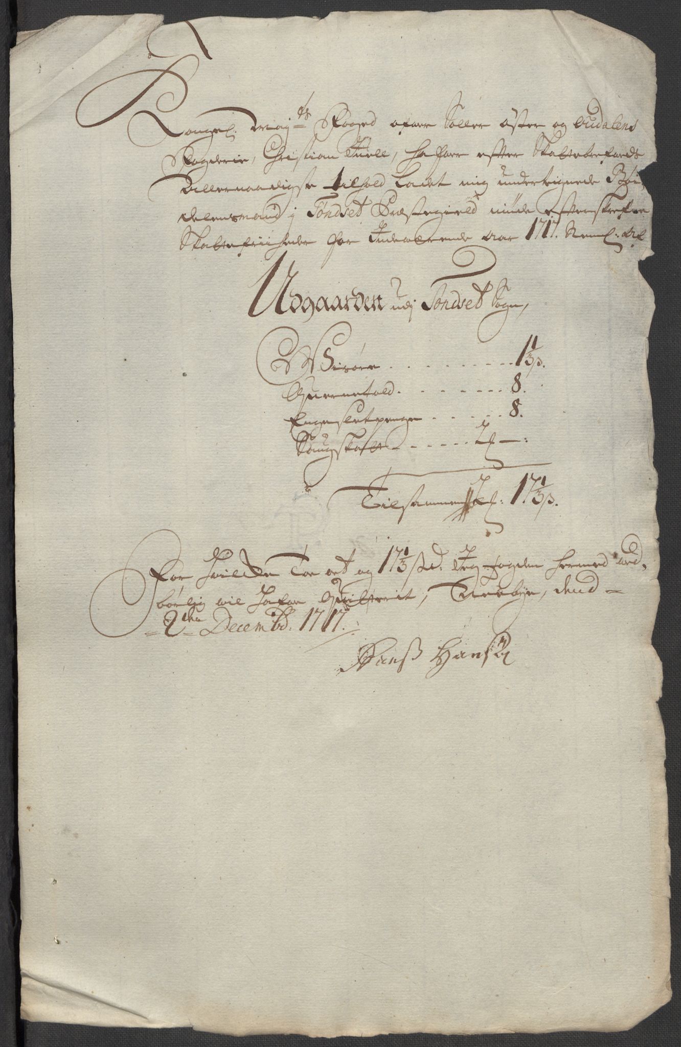 Rentekammeret inntil 1814, Reviderte regnskaper, Fogderegnskap, AV/RA-EA-4092/R13/L0856: Fogderegnskap Solør, Odal og Østerdal, 1717, p. 339