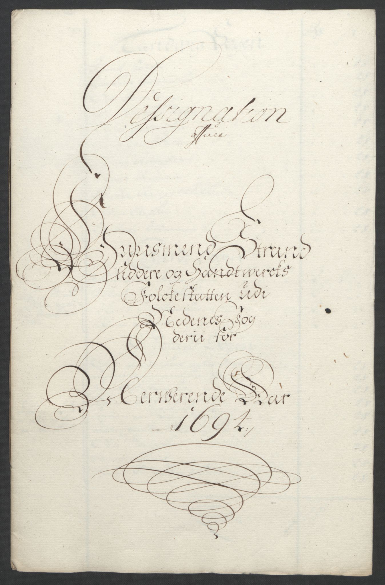 Rentekammeret inntil 1814, Reviderte regnskaper, Fogderegnskap, RA/EA-4092/R39/L2312: Fogderegnskap Nedenes, 1693-1695, p. 148