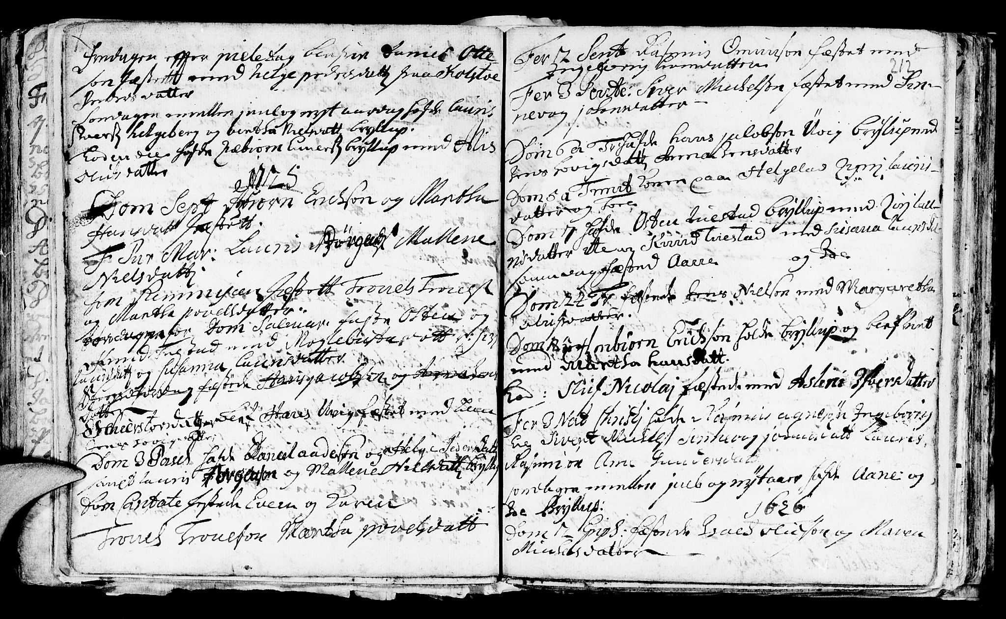Avaldsnes sokneprestkontor, SAST/A -101851/H/Ha/Haa/L0001: Parish register (official) no. A 1, 1711-1764, p. 212